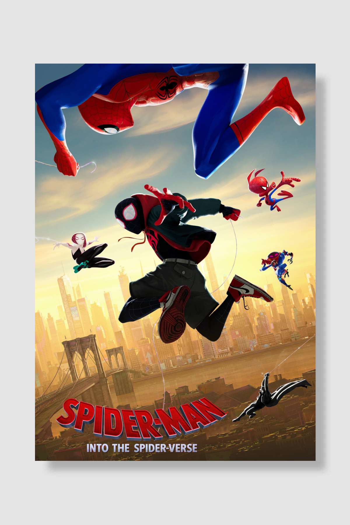 Örümcek Adam: Örümcek Evreninde - Spider-Man: Into the Spider-Verse Film Poster Çerçevesiz Yüksek Kalite Film Afiş Duvar Poster - En İyi Fiyatlarla