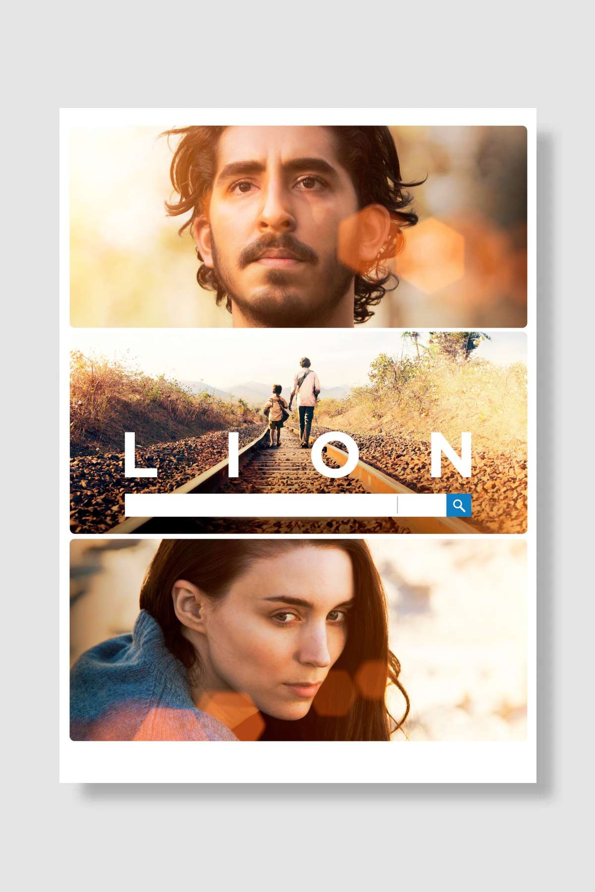 Lion Film Poster Çerçevesiz Yüksek Kalite Film Afiş Duvar Poster