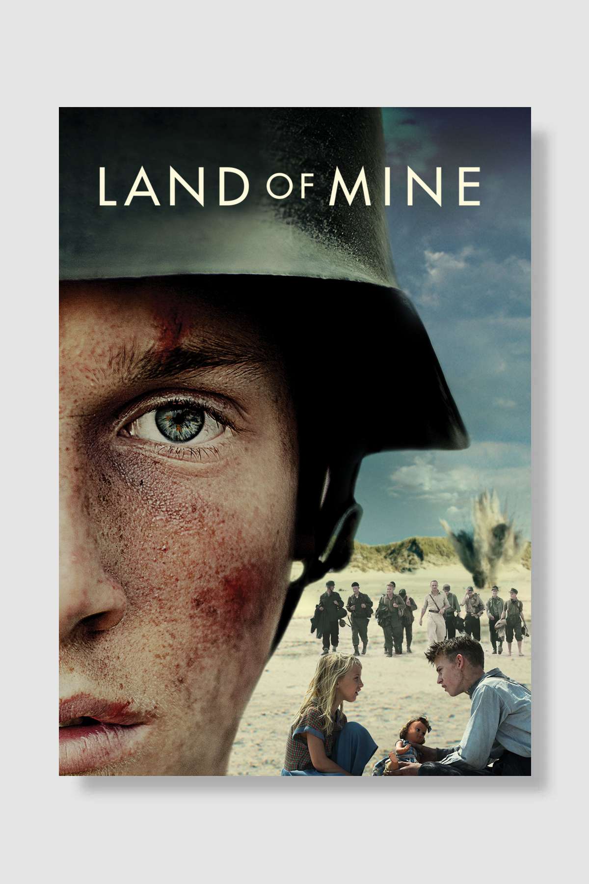 Mayın Ülkesi - Under sandet Film Poster Çerçevesiz Yüksek Kalite Film Afiş Duvar Poster