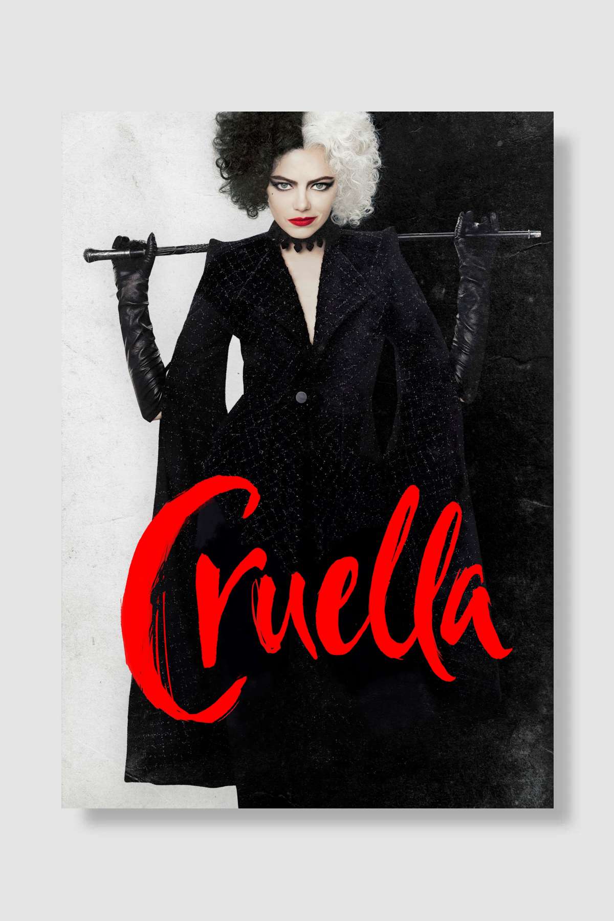 Cruella Film Poster Çerçevesiz Yüksek Kalite Film Afiş Duvar Poster