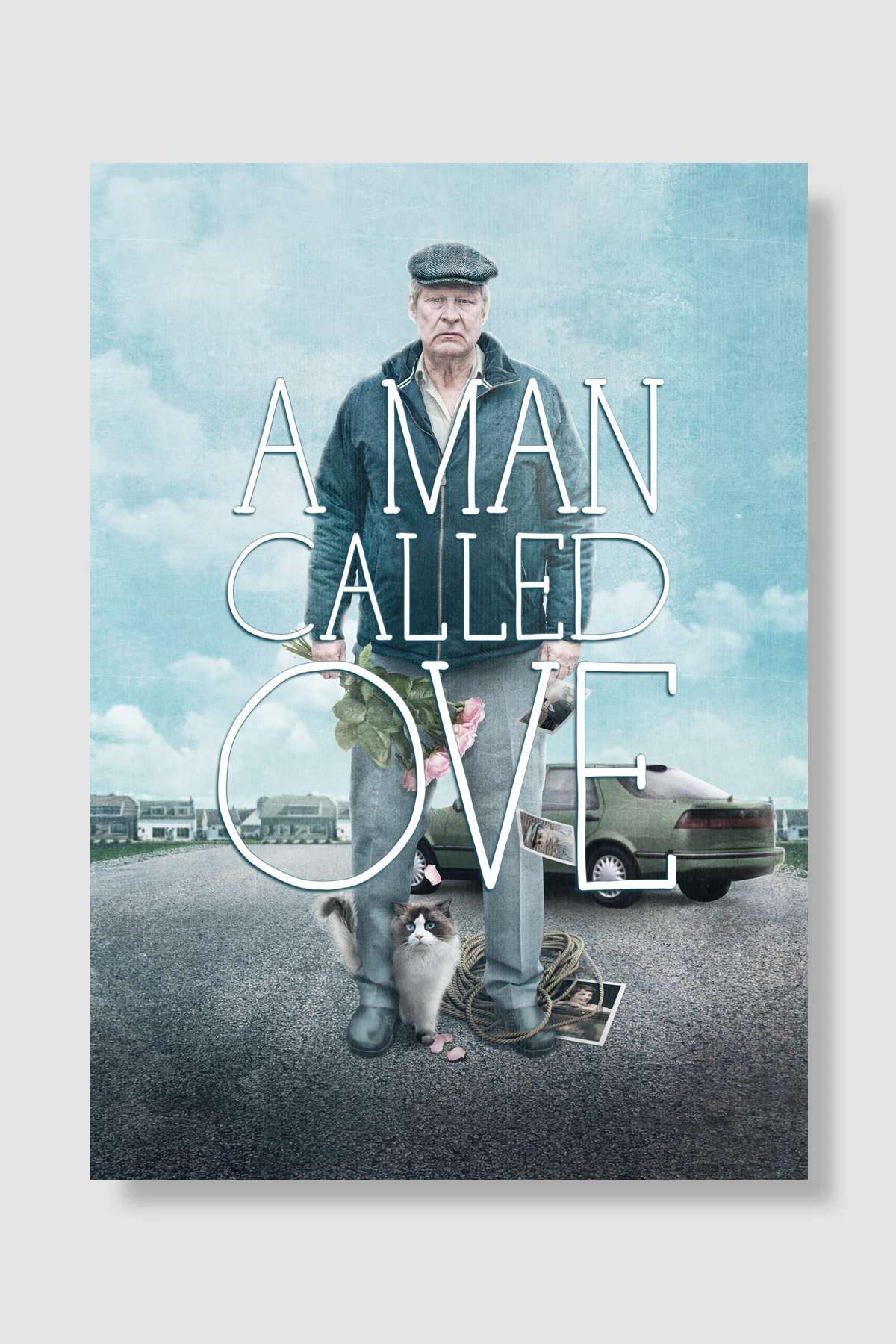 Ove Adında Bir Adam - En man som heter Ove Film Poster Çerçevesiz Yüksek Kalite Film Afiş Duvar Poster
