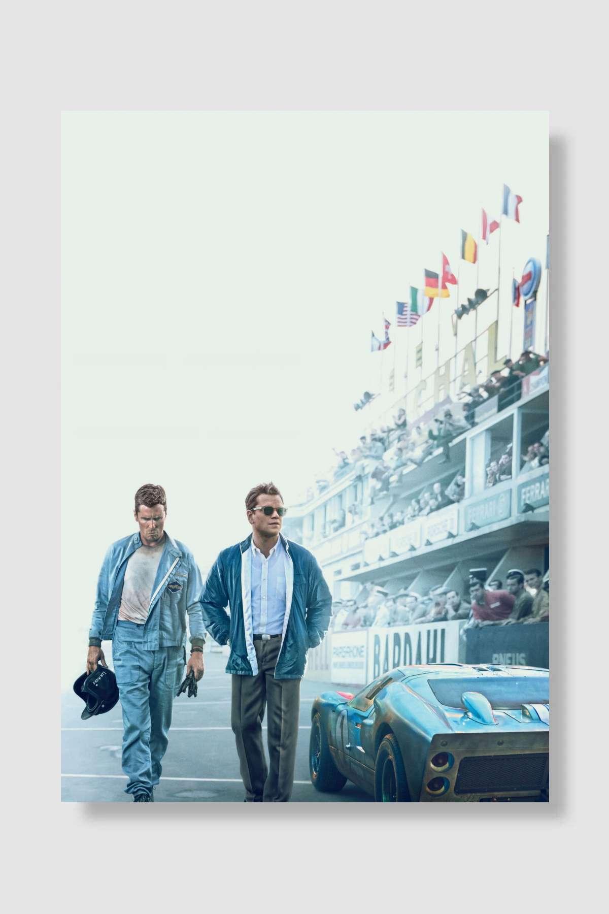 Asfaltın Kralları - Ford v Ferrari Film Poster Çerçevesiz Yüksek Kalite Film Afiş Duvar Poster