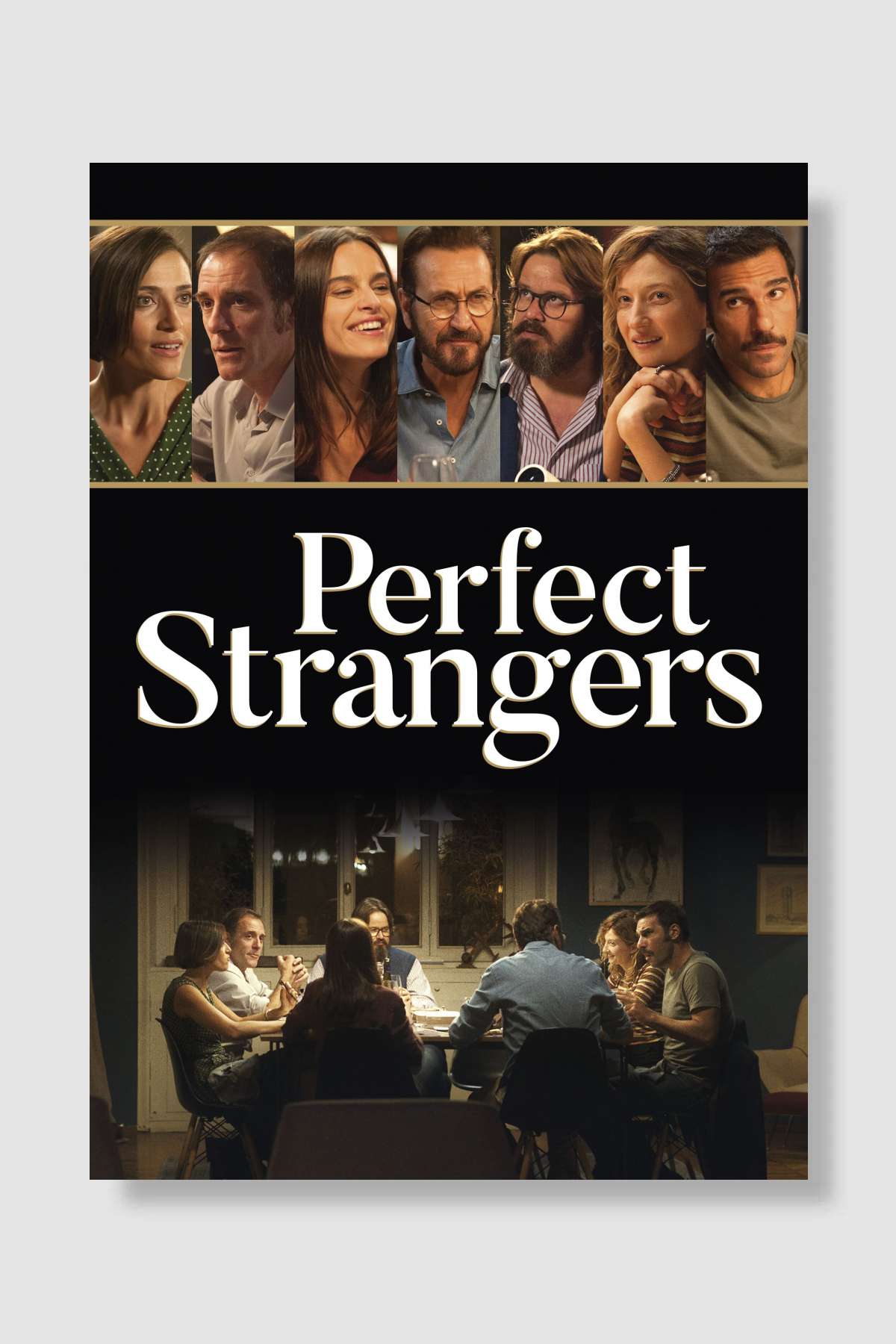 Mükemmel Yabancılar - Perfetti sconosciuti Film Poster Çerçevesiz Yüksek Kalite Film Afiş Duvar Poster - En İyi Fiyatlarla