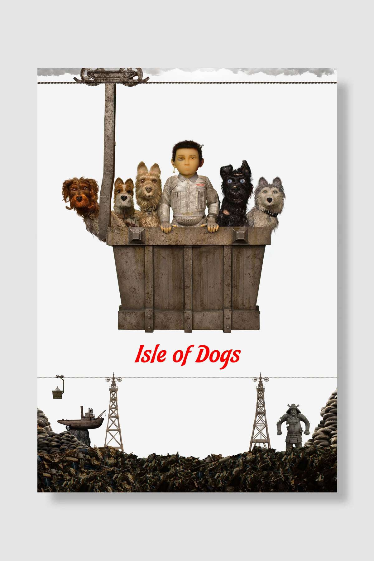 Köpek Adası - Isle of Dogs Film Poster Çerçevesiz Yüksek Kalite Film Afiş Duvar Poster