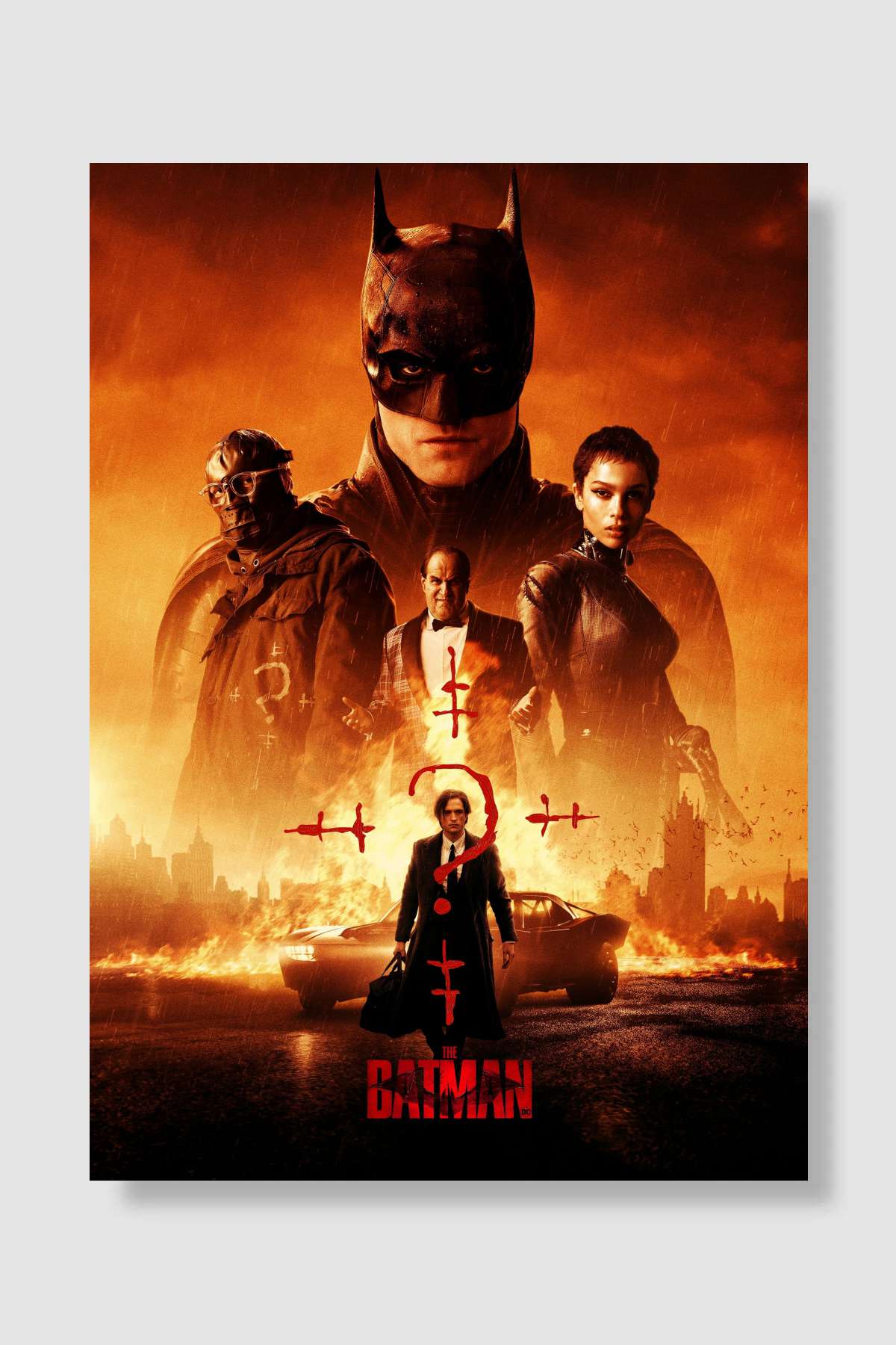 The Batman Film Poster Çerçevesiz Yüksek Kalite Film Afiş Duvar Poster