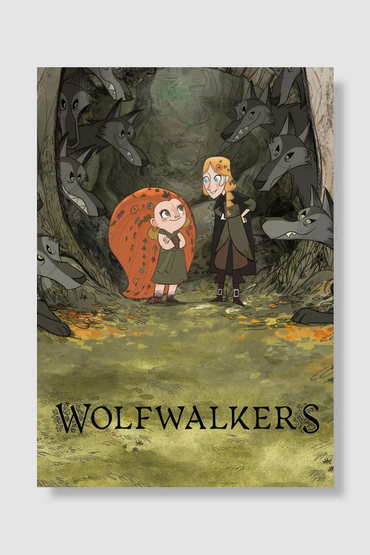 Wolfwalkers Film Poster Çerçevesiz Yüksek Kalite Film Afiş Duvar Poster