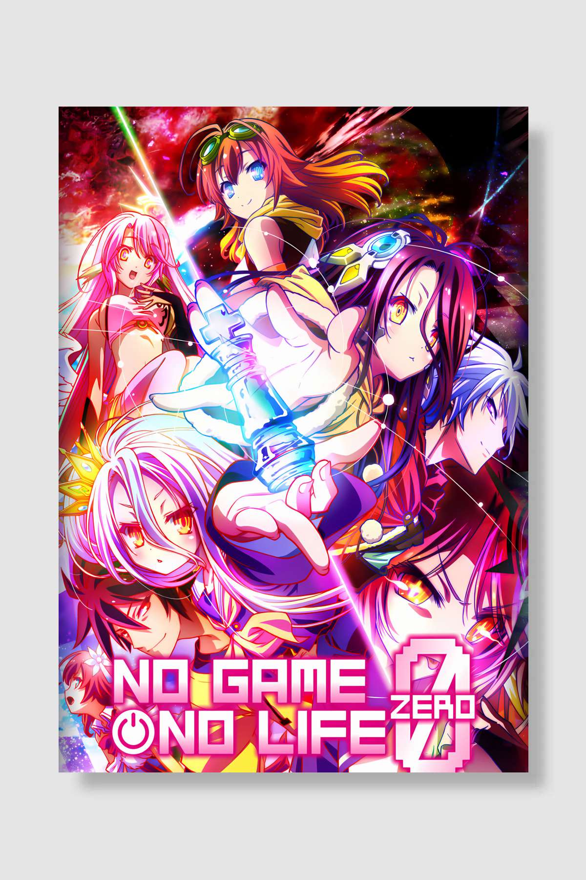ノーゲーム・ノーライフ ゼロ Film Poster Çerçevesiz Yüksek Kalite Film Afiş Duvar Poster
