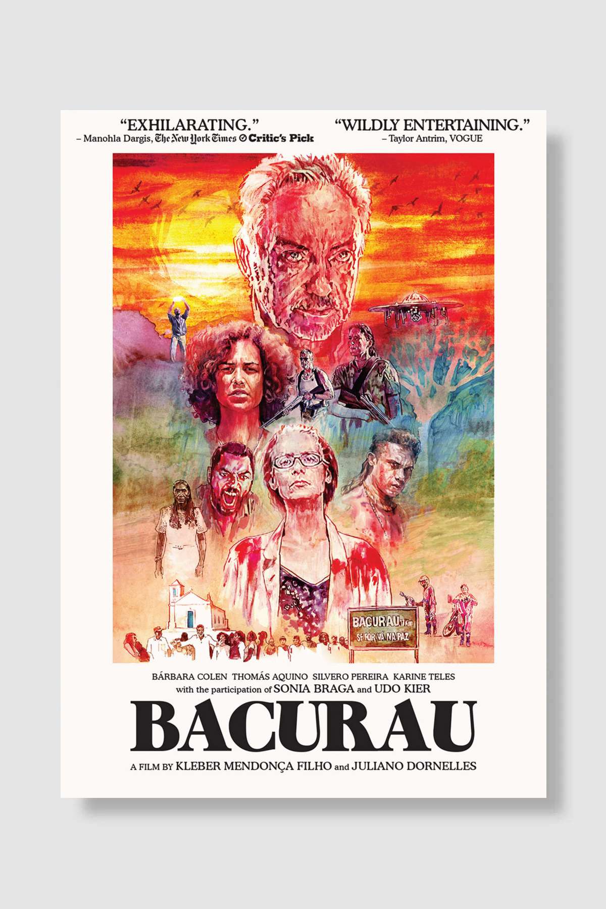 Bacurau Film Poster Çerçevesiz Yüksek Kalite Film Afiş Duvar Poster