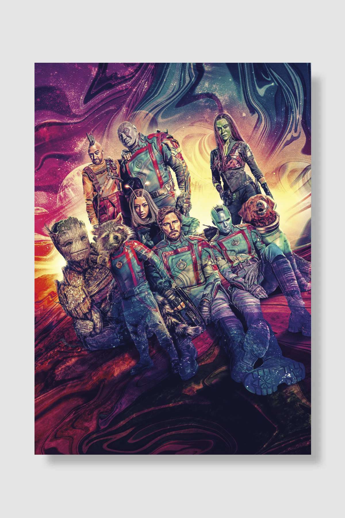 Galaksinin Koruyucuları 3 - Guardians of the Galaxy Vol. 3 Film Poster Çerçevesiz Yüksek Kalite Film Afiş Duvar Poster - En İyi Fiyatlarla