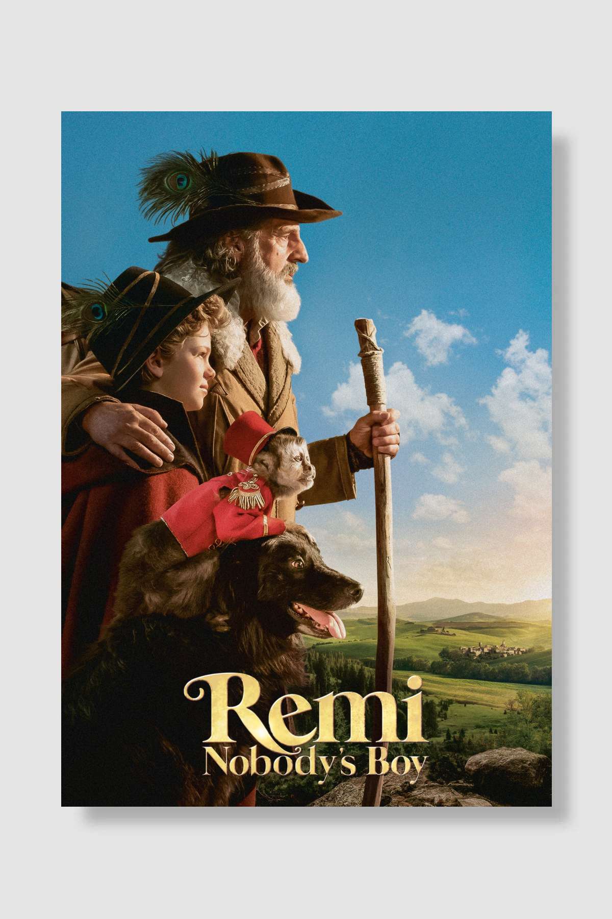 Kimsesiz Çocuk Remi - Rémi sans famille Film Poster Çerçevesiz Yüksek Kalite Film Afiş Duvar Poster