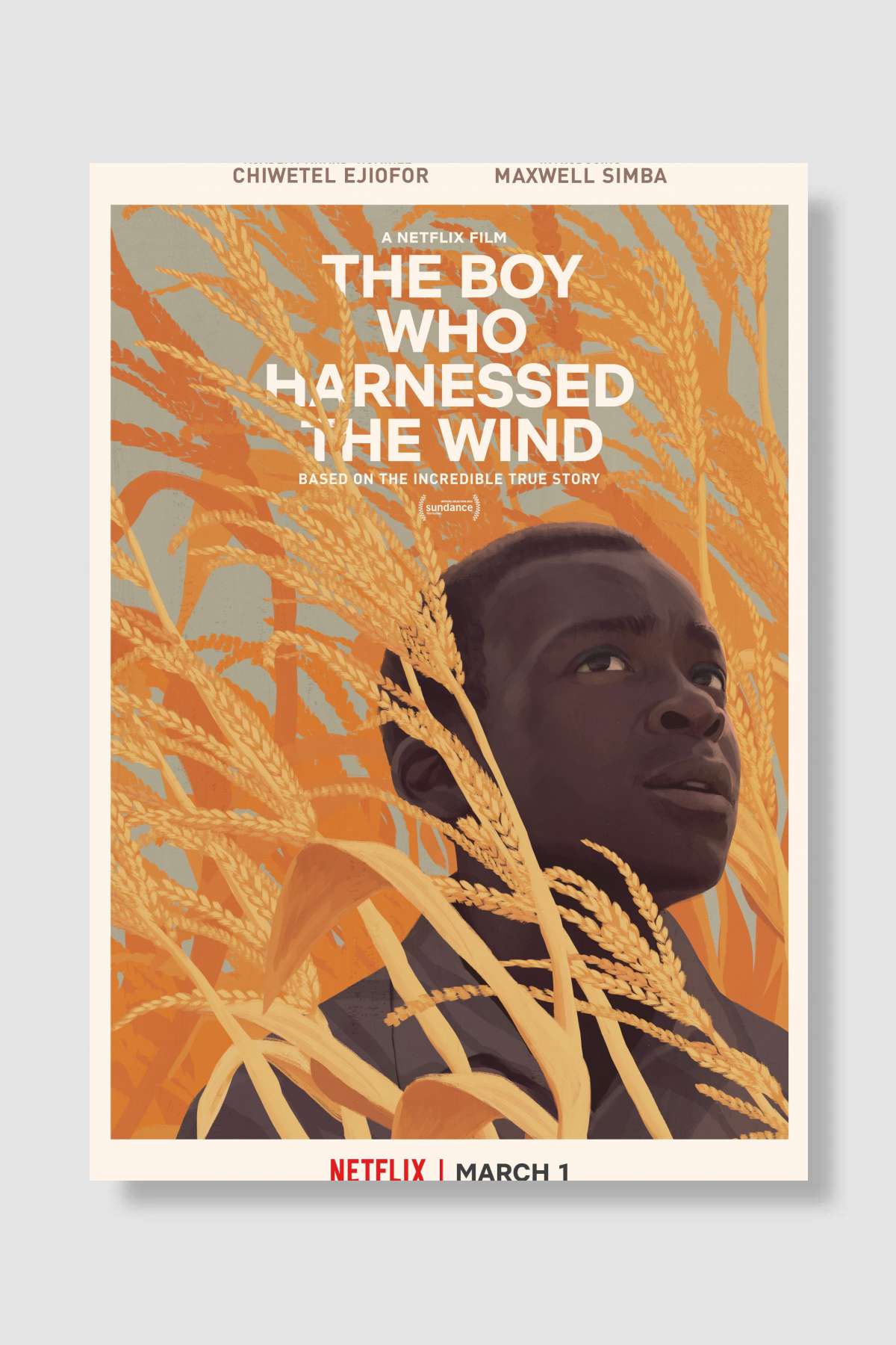 Rüzgarı Dizginleyen Çocuk - The Boy Who Harnessed the Wind Film Poster Çerçevesiz Yüksek Kalite Film Afiş Duvar Poster - En İyi Fiyatlarla