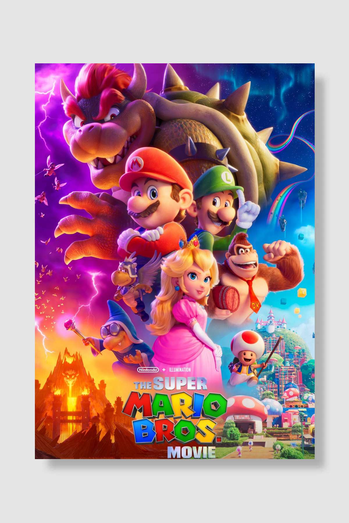 Süper Mario Kardeşler - The Super Mario Bros. Movie Film Poster Çerçevesiz Yüksek Kalite Film Afiş Duvar Poster