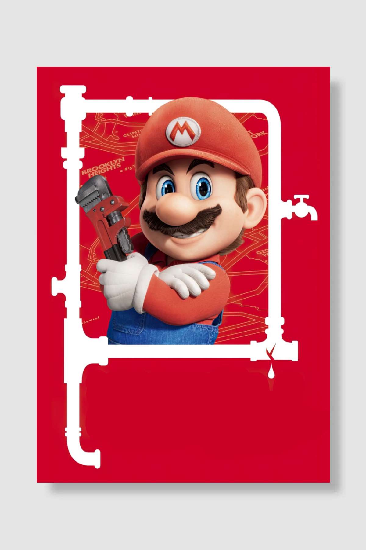 Süper Mario Kardeşler - The Super Mario Bros. Movie Film Poster Çerçevesiz Yüksek Kalite Film Afiş Duvar Poster - En İyi Fiyatlarla