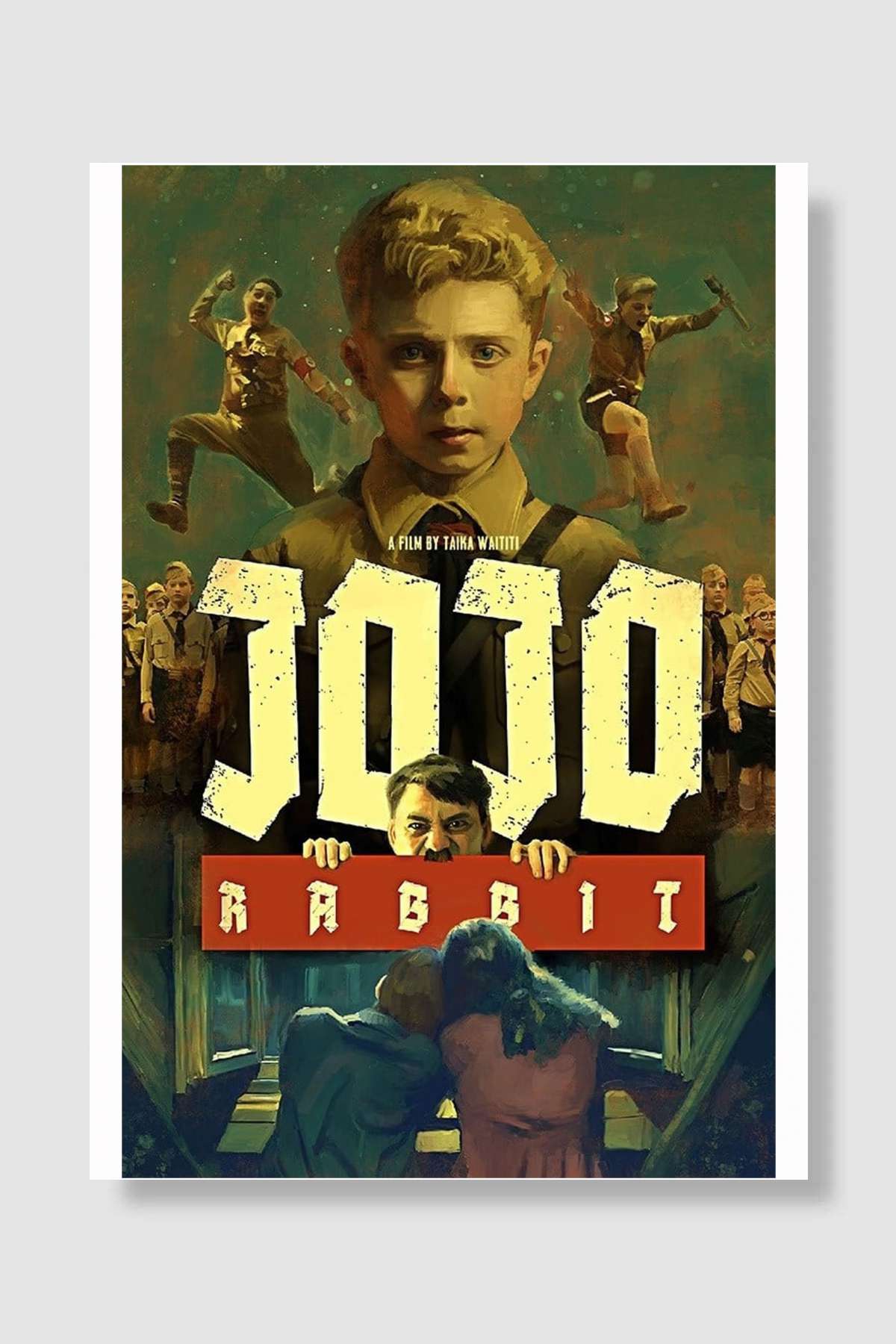 Tavşan Jojo - Jojo Rabbit Film Poster Çerçevesiz Yüksek Kalite Film Afiş Duvar Poster