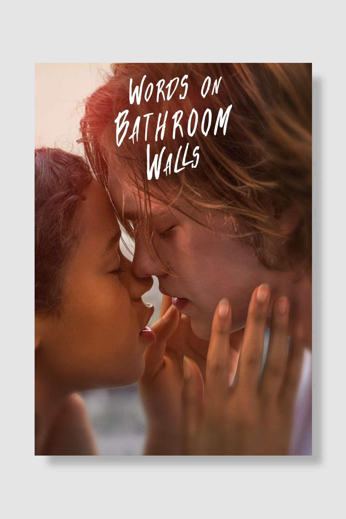 Banyo Duvarı Yazıları - Words on Bathroom Walls Film Poster Çerçevesiz Yüksek Kalite Film Afiş Duvar Poster