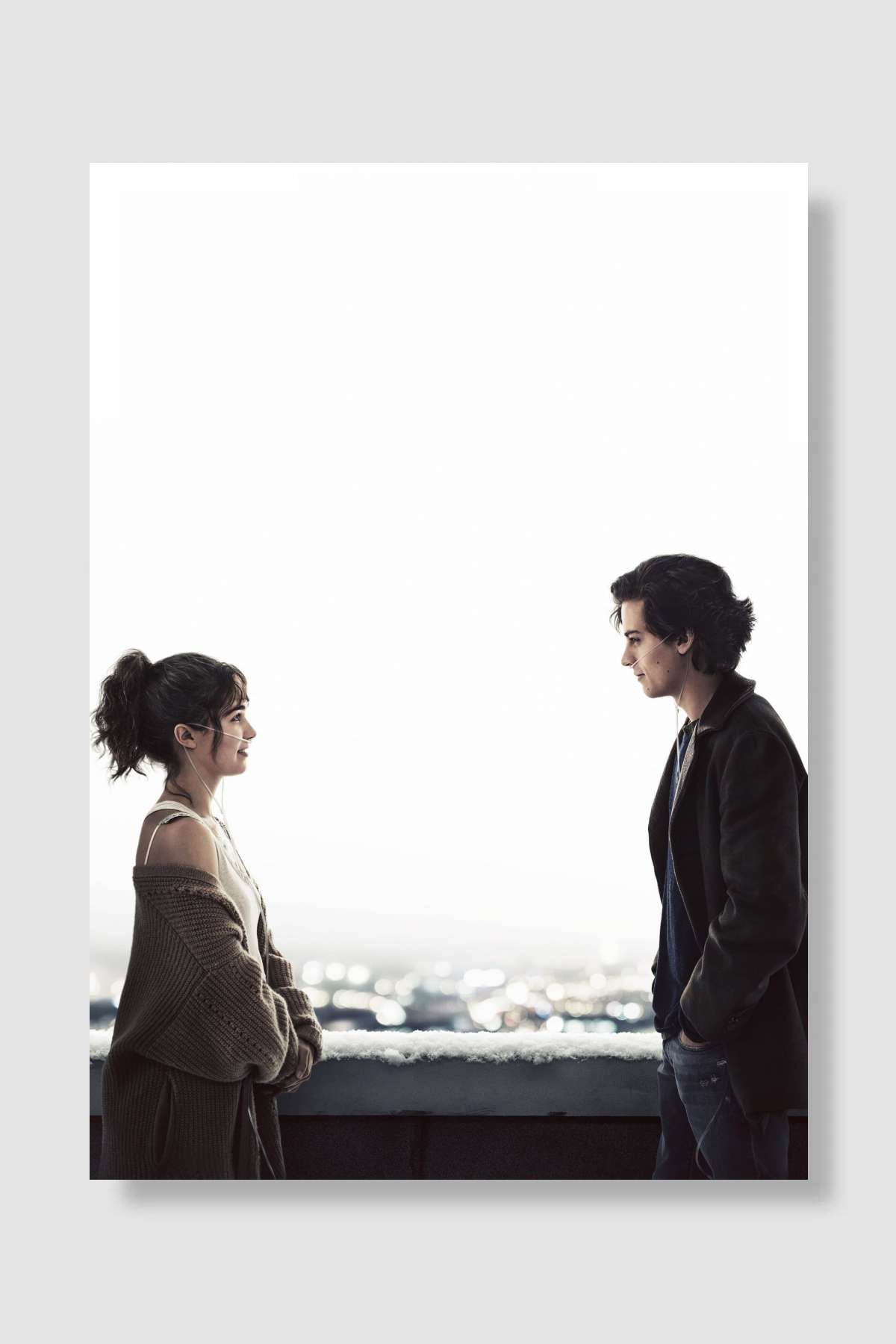 Beş Adım Uzakta - Five Feet Apart Film Poster Çerçevesiz Yüksek Kalite Film Afiş Duvar Poster - En İyi Fiyatlarla