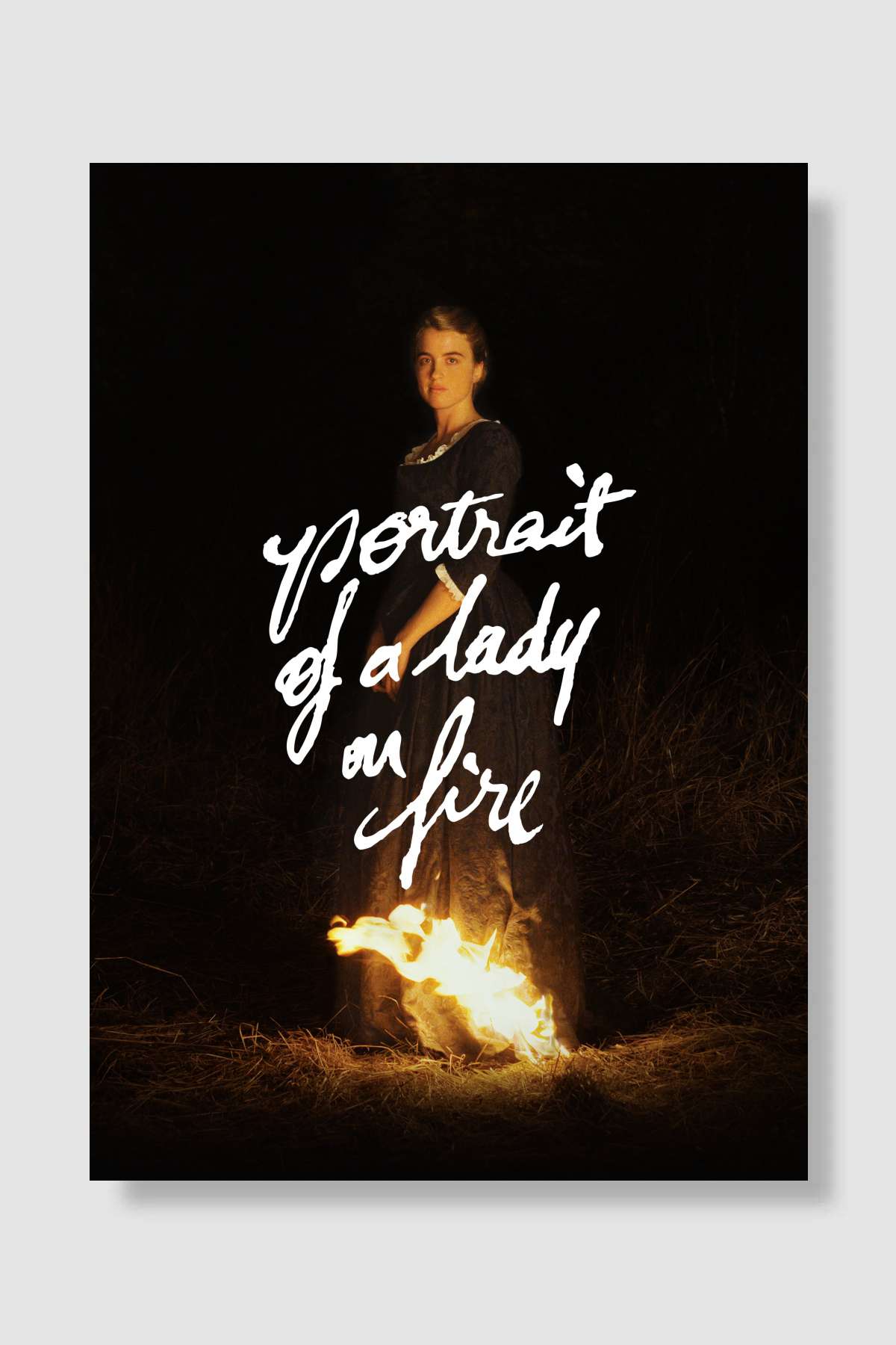 Alev Almış Bir Genç Kızın Portresi - Portrait de la jeune fille en feu Film Poster Çerçevesiz Yüksek Kalite Film Afiş Duvar Poster