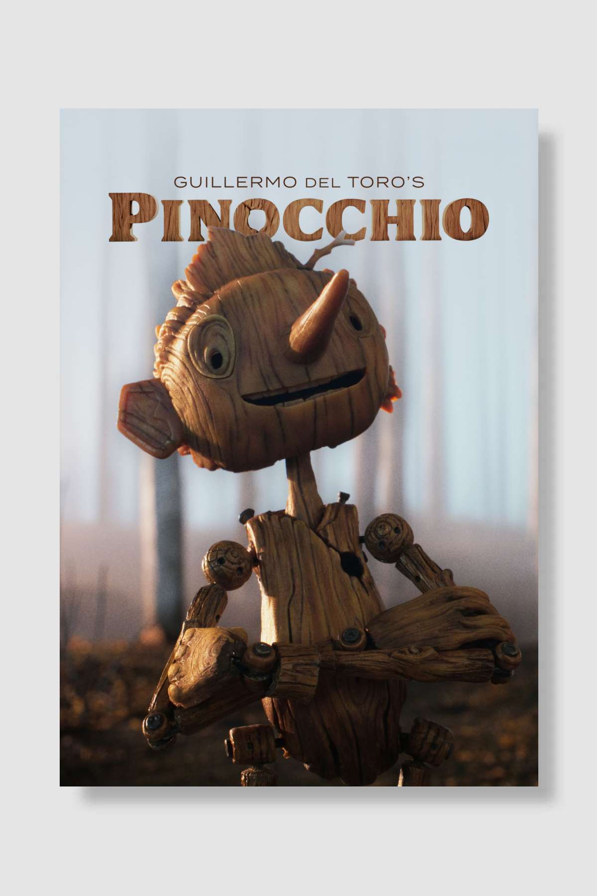 Guillermo del Toro sunar: Pinokyo - Guillermo del Toro's Pinocchio Film Poster Çerçevesiz Yüksek Kalite Film Afiş Duvar Poster