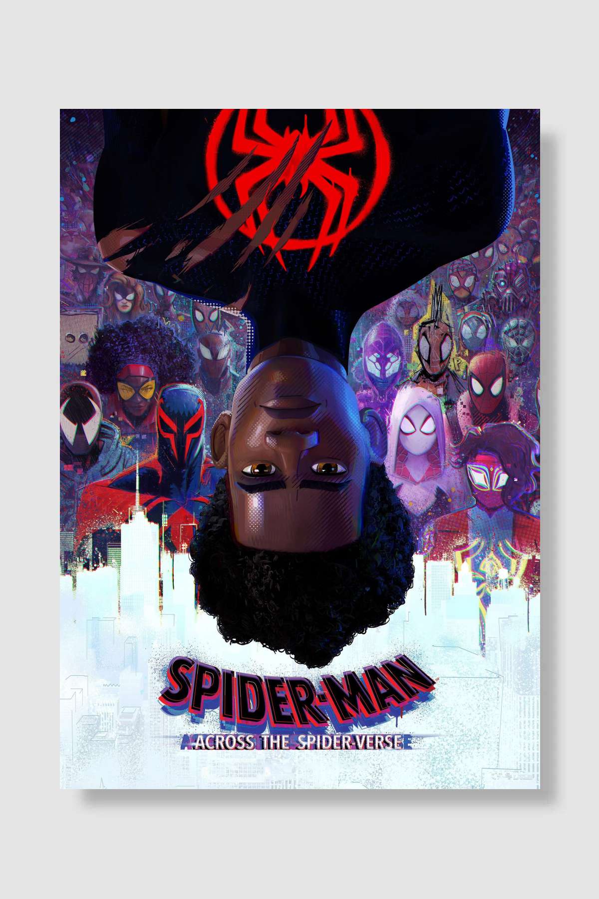 Örümcek-Adam: Örümcek-Evrenine Geçiş - Spider-Man: Across the Spider-Verse Film Poster Çerçevesiz Yüksek Kalite Film Afiş Duvar Poster