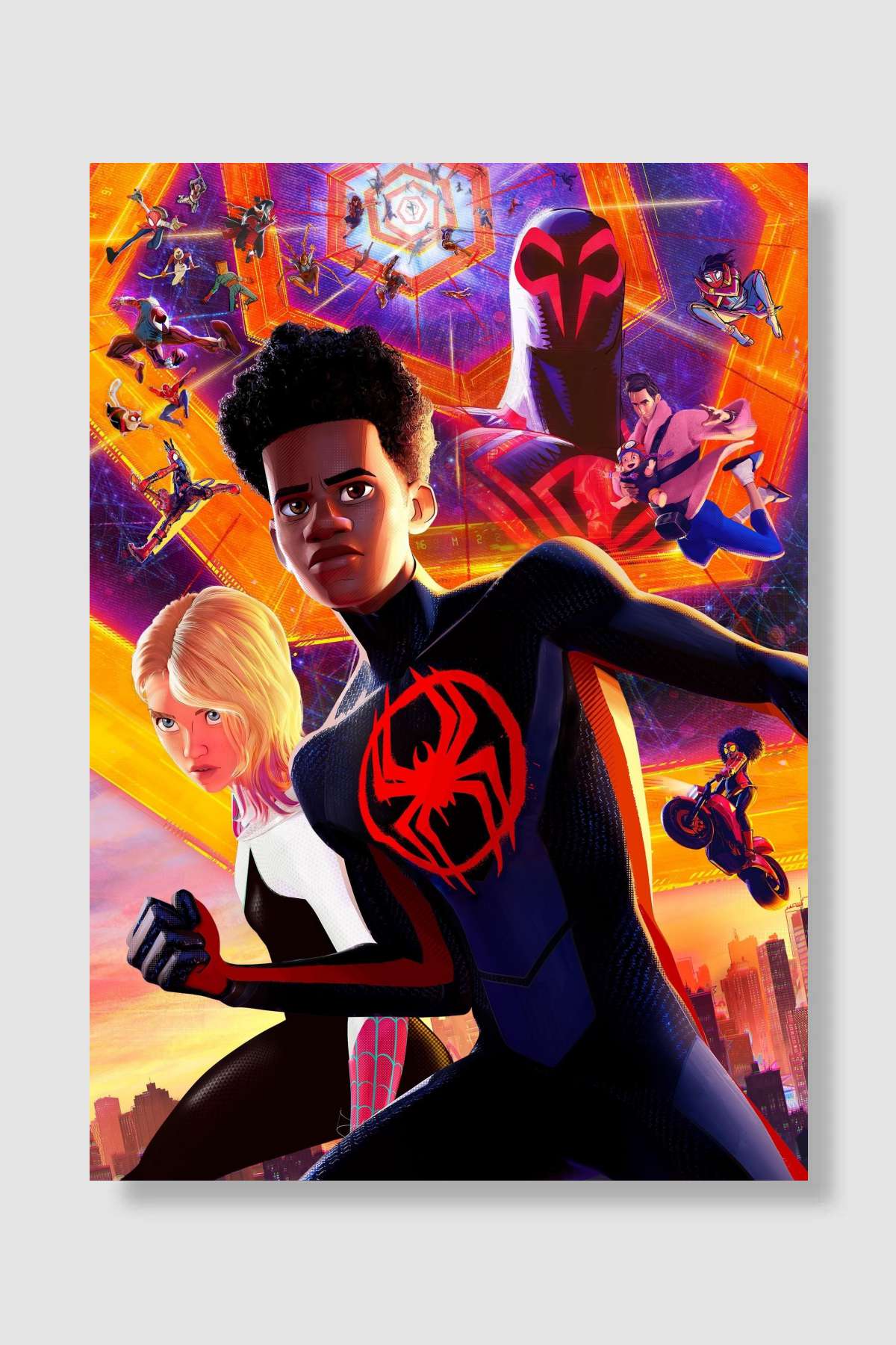 Örümcek-Adam: Örümcek-Evrenine Geçiş - Spider-Man: Across the Spider-Verse Film Poster Çerçevesiz Yüksek Kalite Film Afiş Duvar Poster