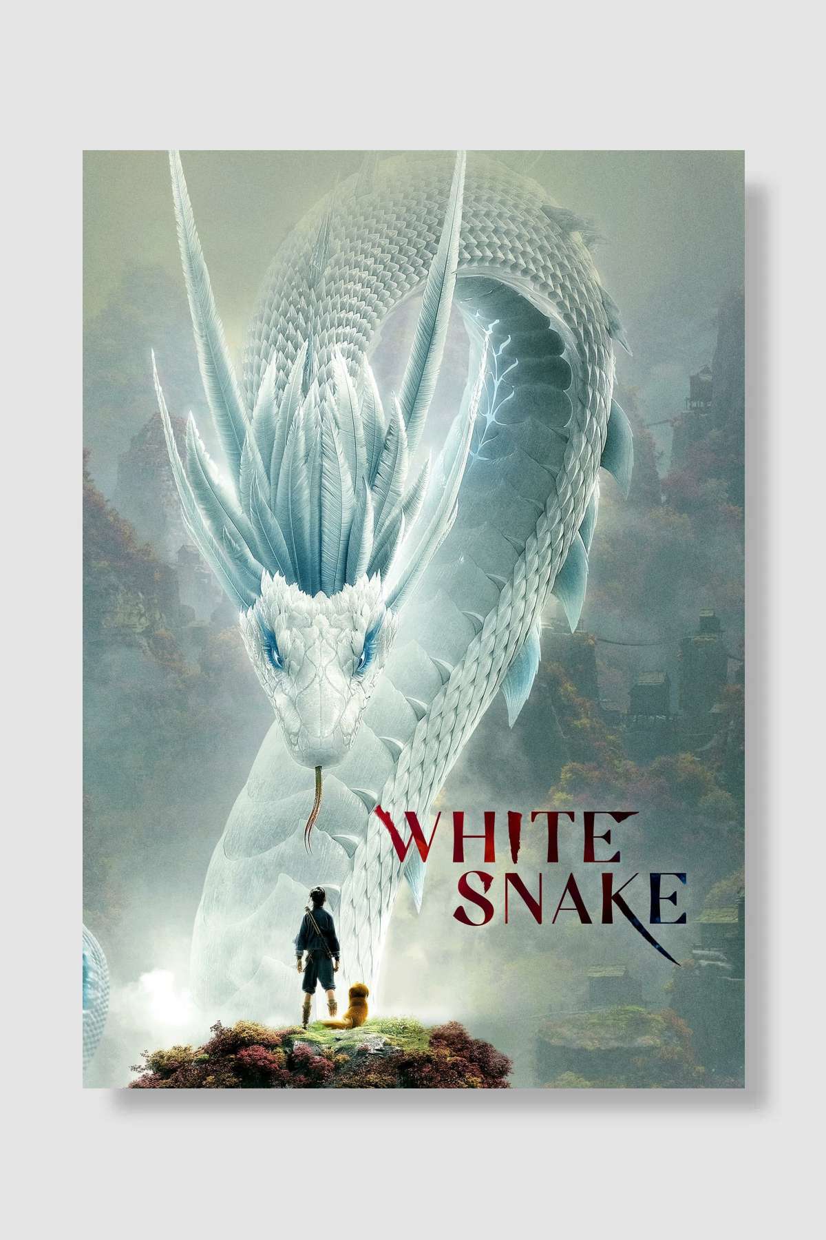 Beyaz Yılan - 白蛇：缘起 Film Poster Çerçevesiz Yüksek Kalite Film Afiş Duvar Poster - En İyi Fiyatlarla