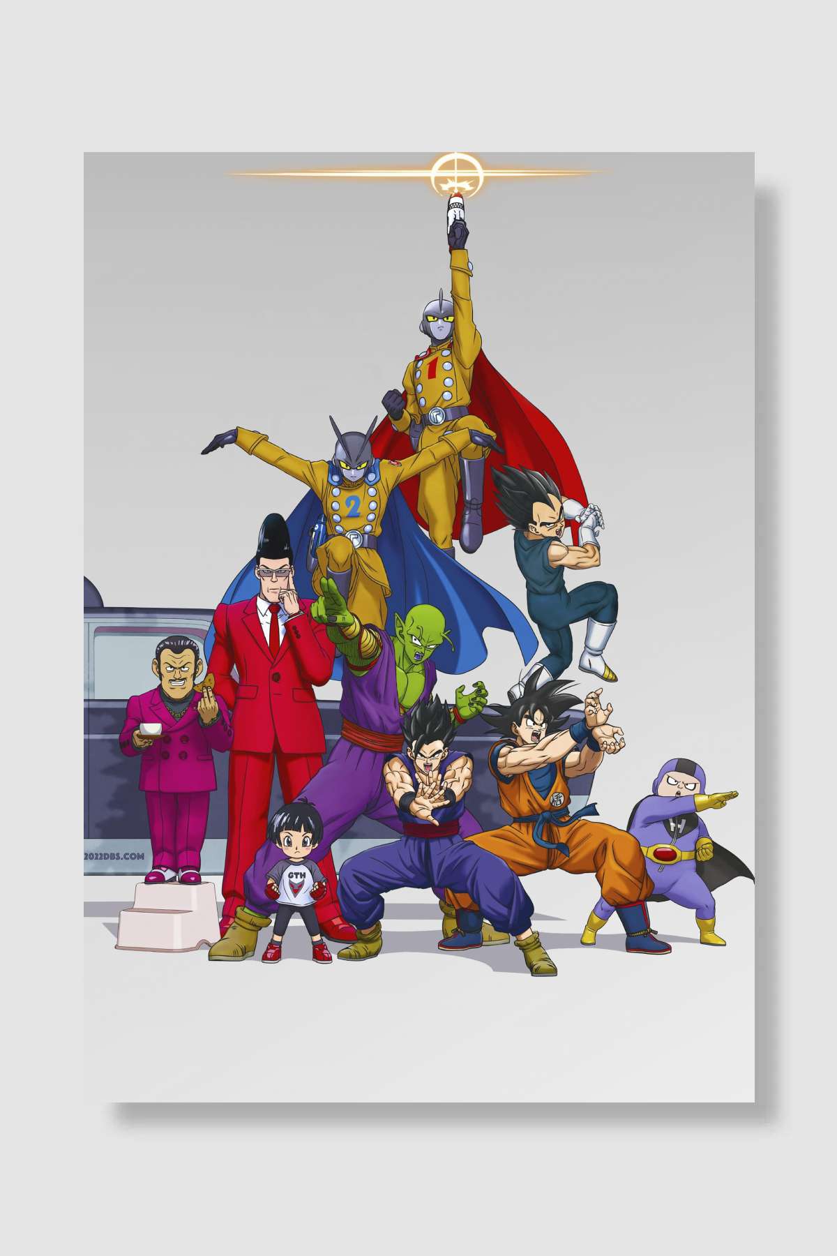 Dragon Ball Super: Super Hero - ドラゴンボール超 スーパーヒーロー Film Poster Çerçevesiz Yüksek Kalite Film Afiş Duvar Poster