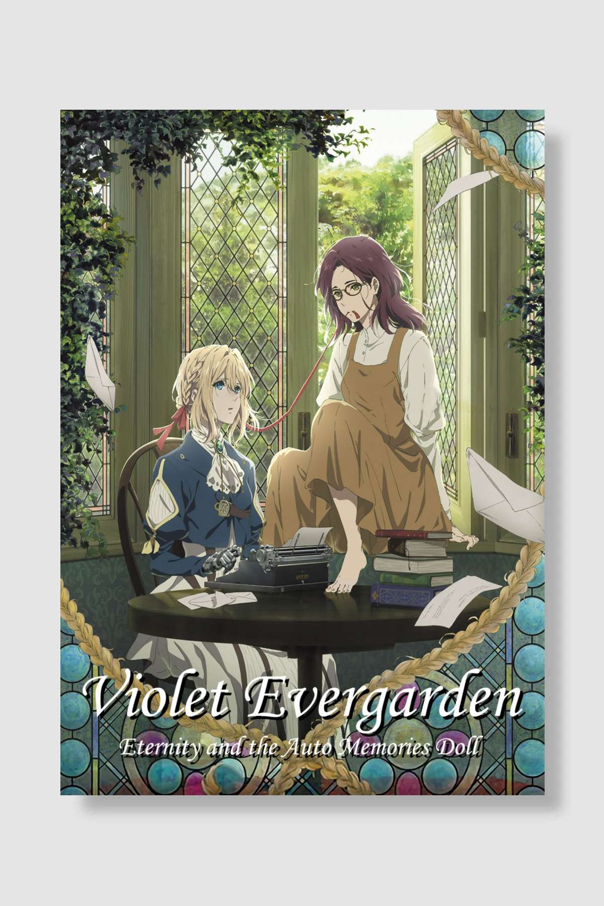 Violet Evergarden: Sonsuzluk ve Bir Tüyün Hayaleti - ヴァイオレット・エヴァーガーデン 外伝 - 永遠と自動手記人形 - Film Poster Çerçevesiz Yüksek Kalite Film Afiş Duvar Poster