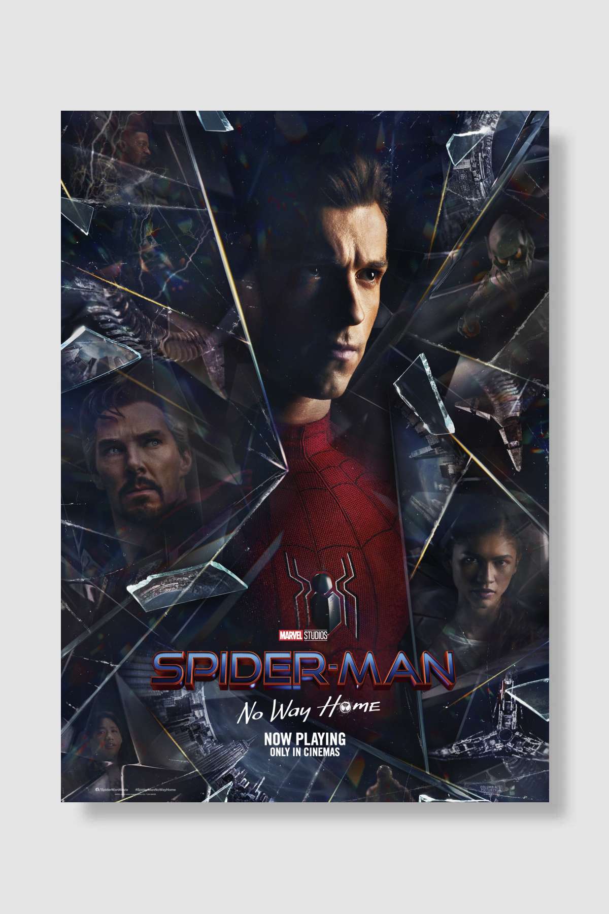 Örümcek-Adam: Eve Dönüş Yok - Spider-Man: No Way Home Film Poster Çerçevesiz Yüksek Kalite Film Afiş Duvar Poster