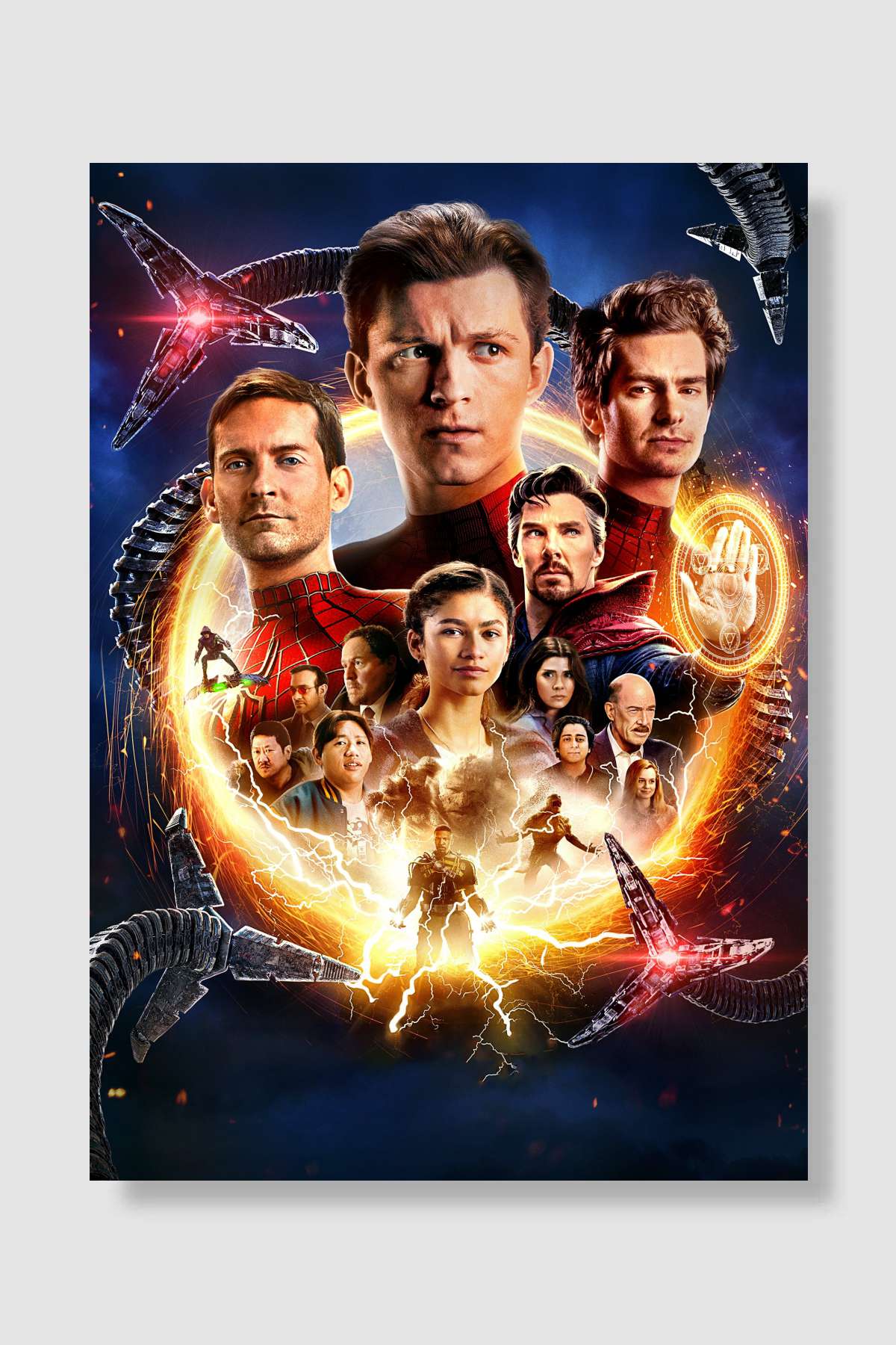 Örümcek-Adam: Eve Dönüş Yok - Spider-Man: No Way Home Film Poster Çerçevesiz Yüksek Kalite Film Afiş Duvar Poster