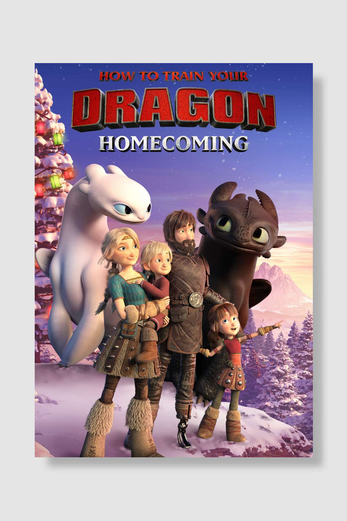 How to Train Your Dragon: Homecoming Film Poster Çerçevesiz Yüksek Kalite Film Afiş Duvar Poster