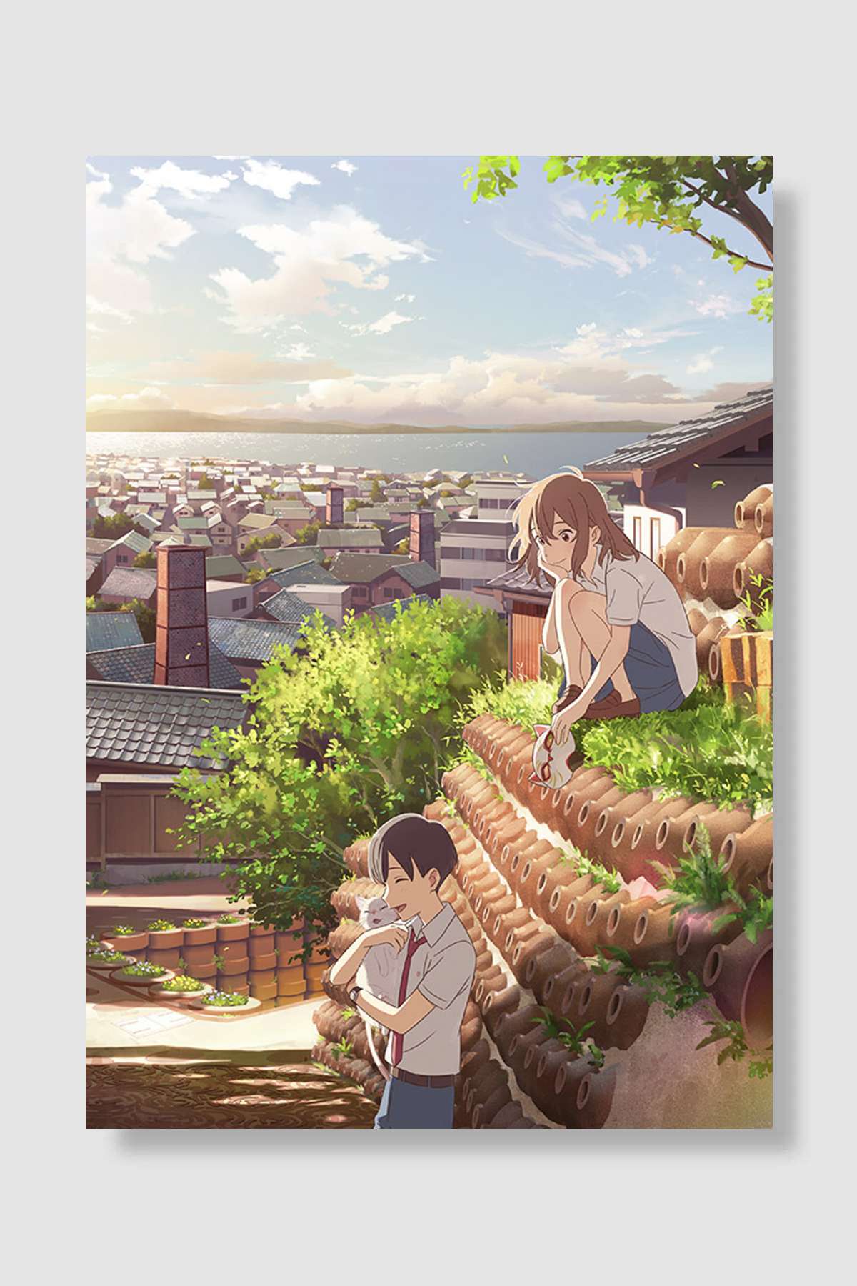 A Whisker Away - 泣きたい私は猫をかぶる Film Poster Çerçevesiz Yüksek Kalite Film Afiş Duvar Poster