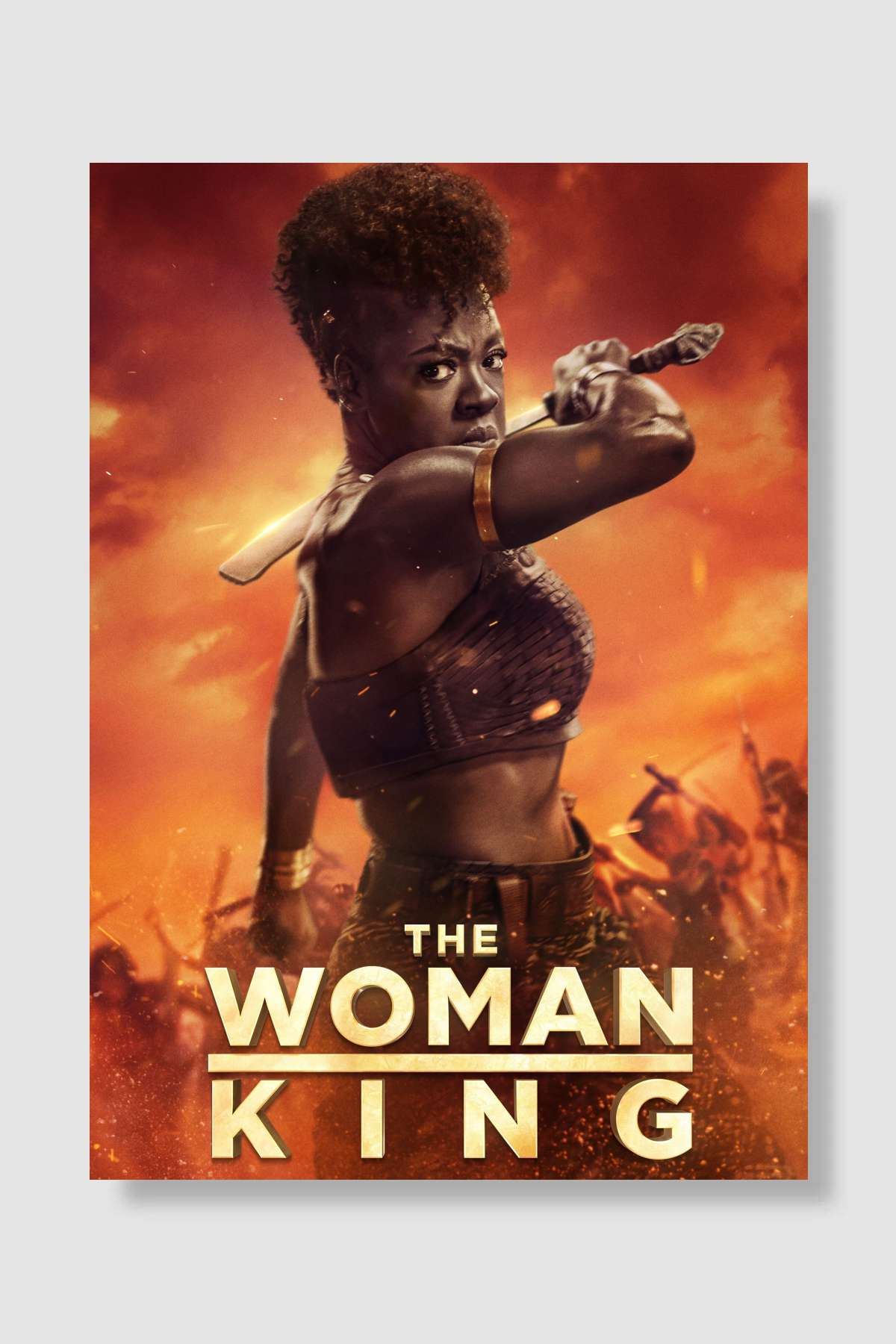 Kadın Kral - The Woman King Film Poster Çerçevesiz Yüksek Kalite Film Afiş Duvar Poster