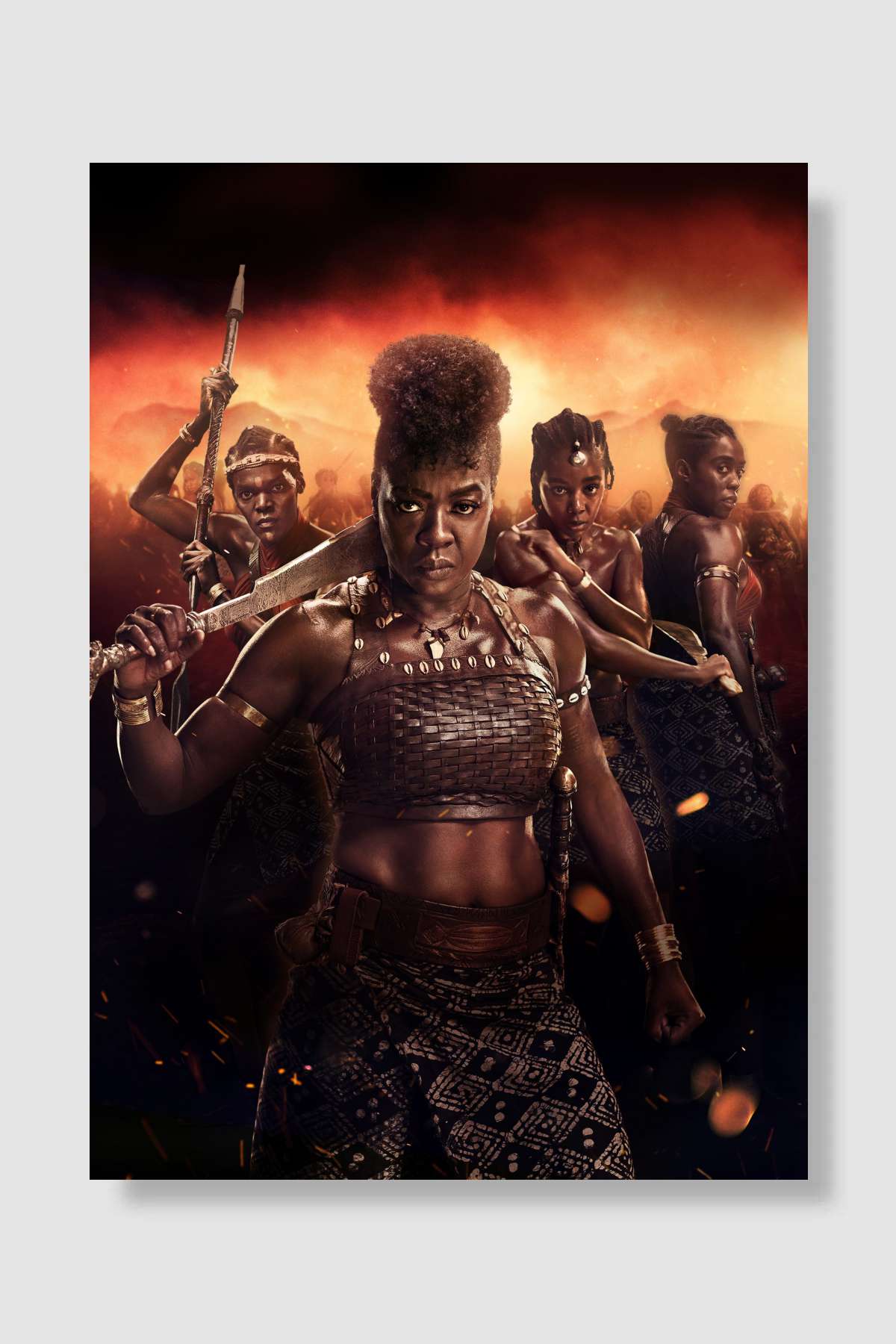 Kadın Kral - The Woman King Film Poster Çerçevesiz Yüksek Kalite Film Afiş Duvar Poster