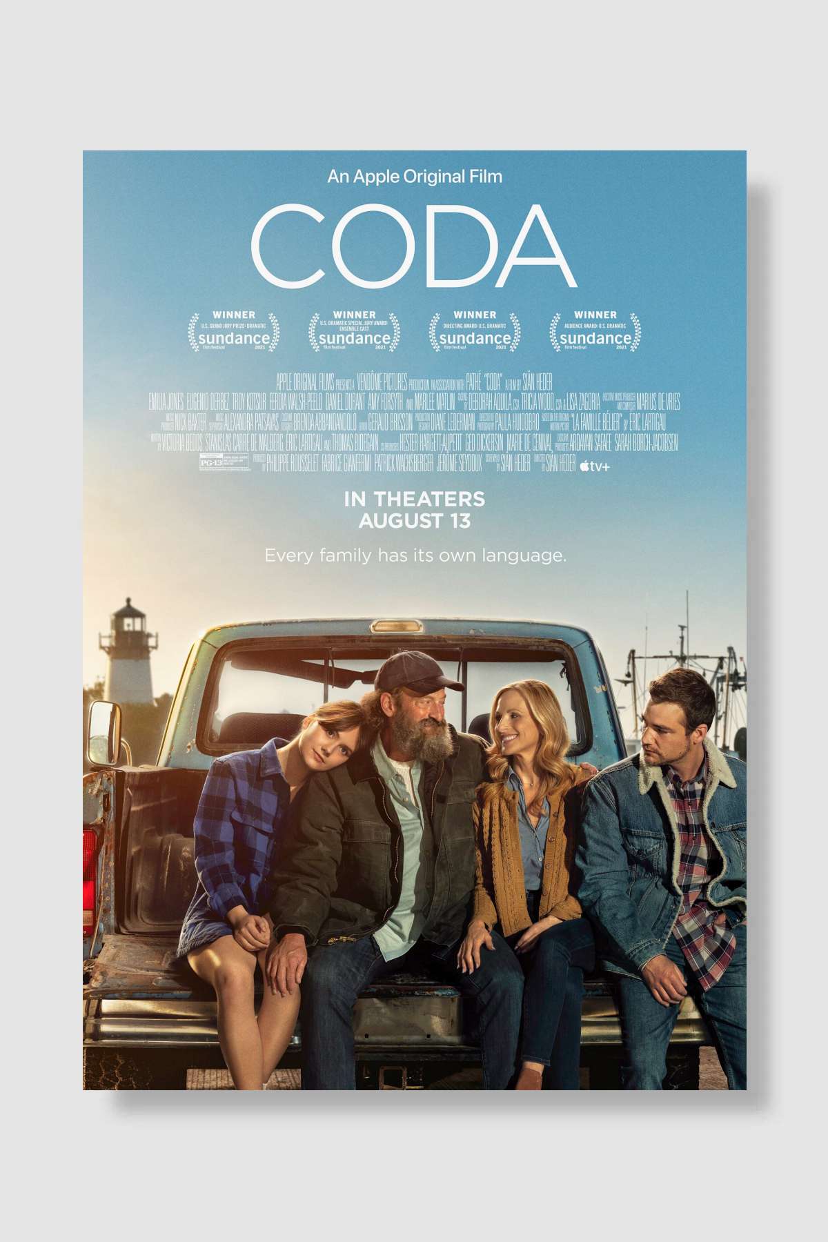CODA Film Poster Çerçevesiz Yüksek Kalite Film Afiş Duvar Poster