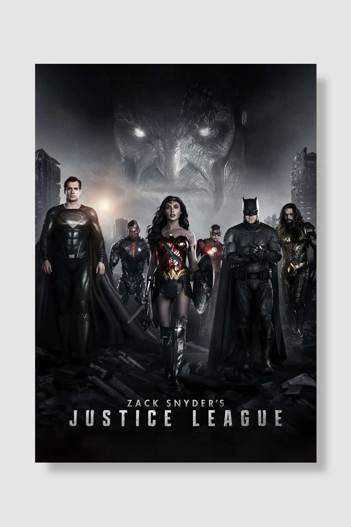 Zack Snyder'ın Adalet Birliği - Zack Snyder's Justice League Film Poster Çerçevesiz Yüksek Kalite Film Afiş Duvar Poster