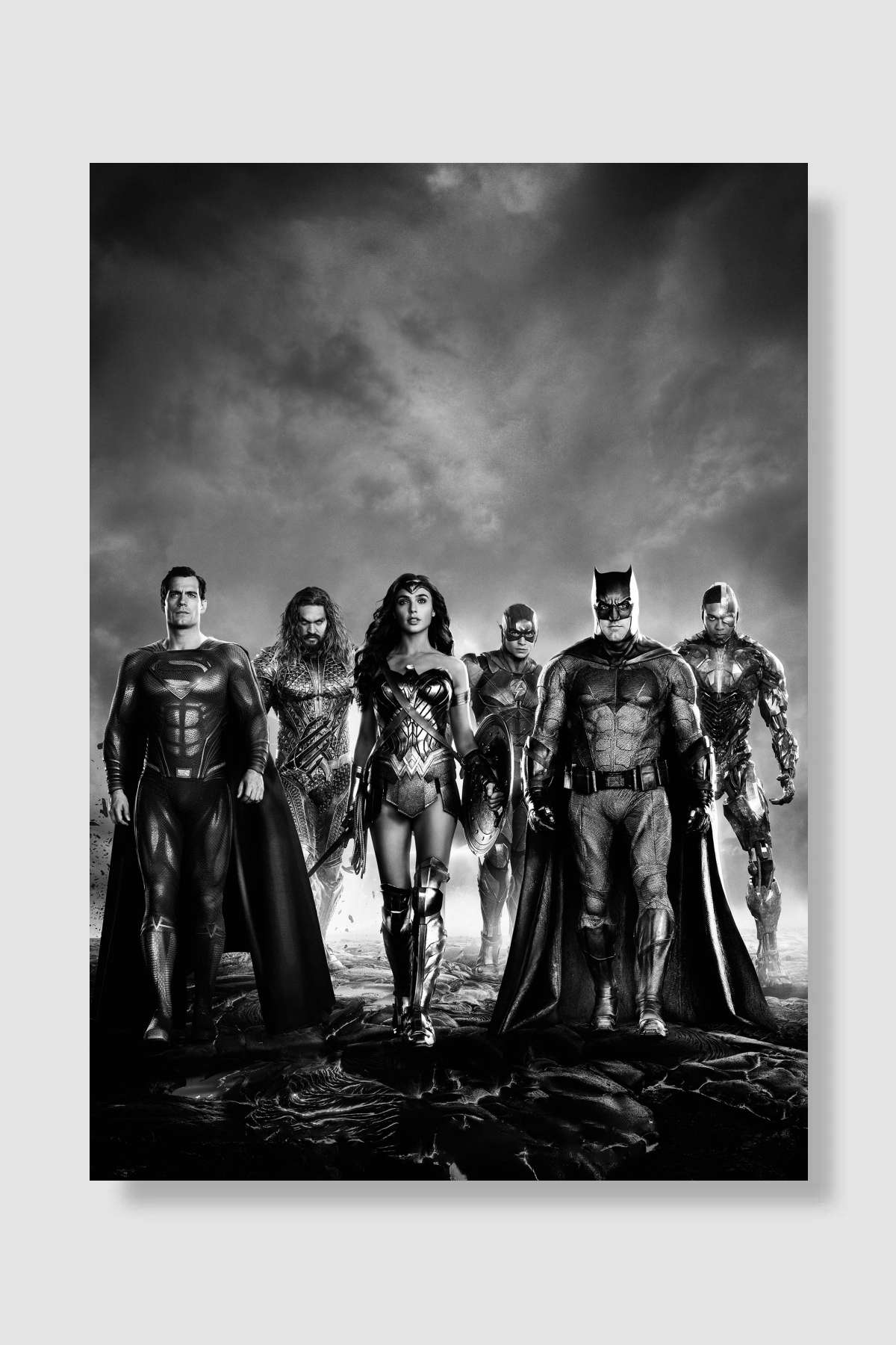 Zack Snyder'ın Adalet Birliği - Zack Snyder's Justice League Film Poster Çerçevesiz Yüksek Kalite Film Afiş Duvar Poster