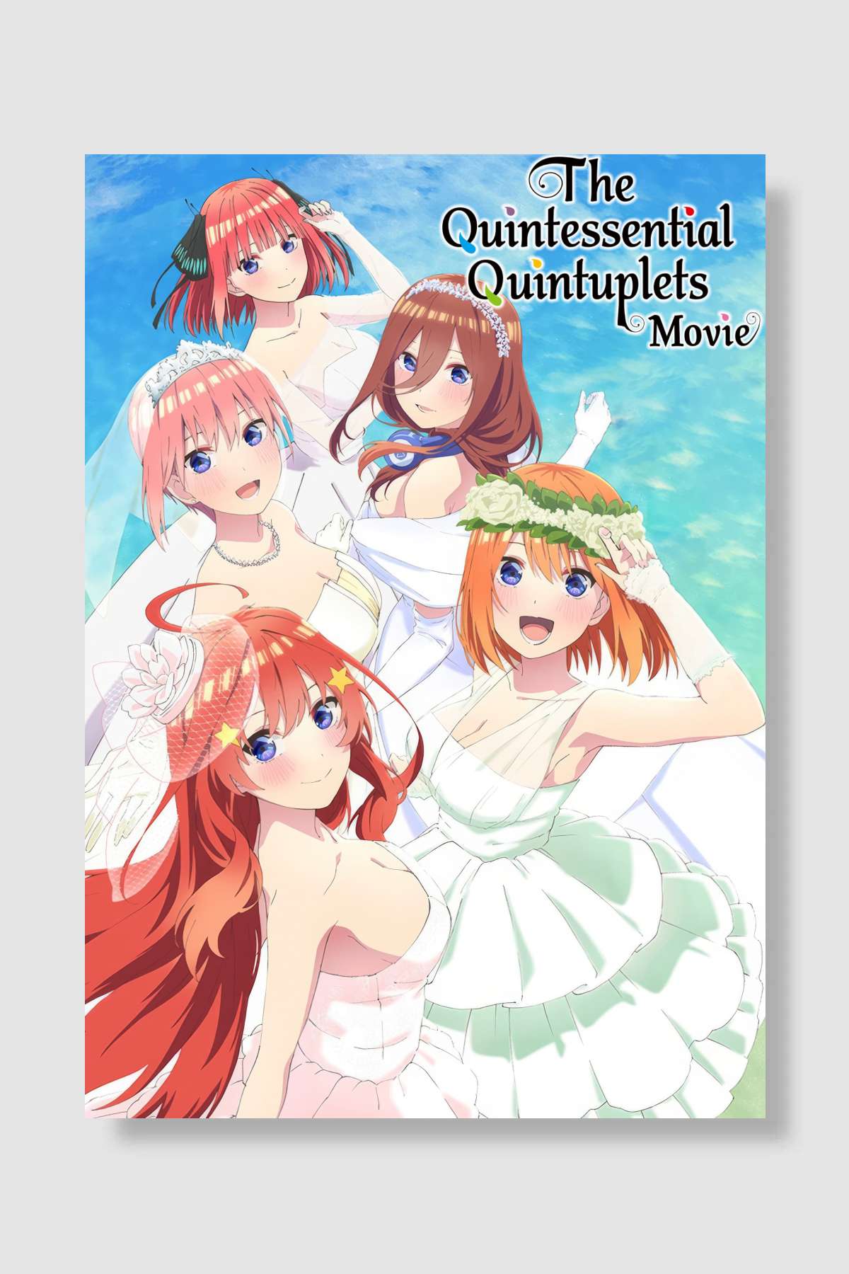 映画 五等分の花嫁 Film Poster Çerçevesiz Yüksek Kalite Film Afiş Duvar Poster