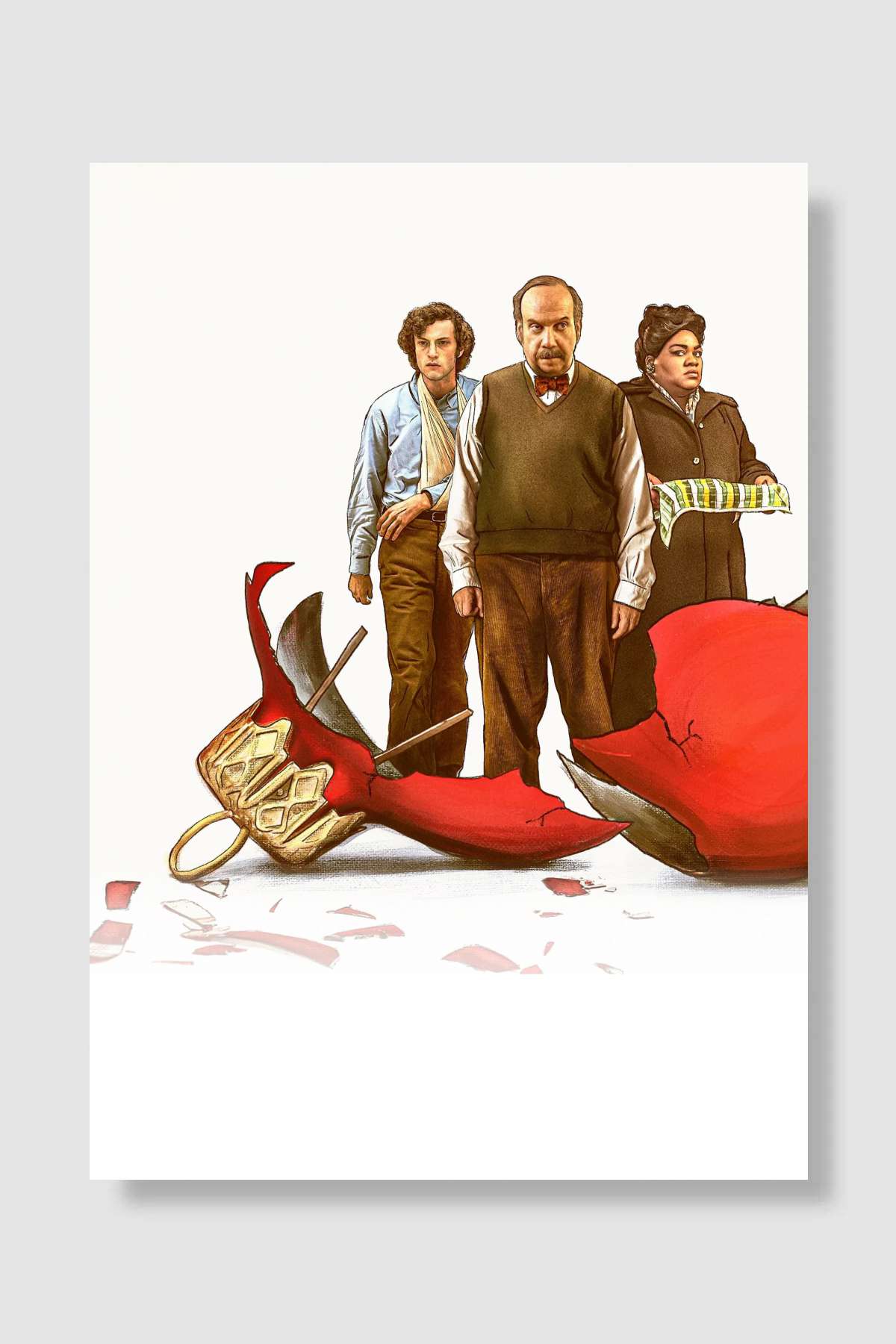 Geride Kalanlar - The Holdovers Film Poster Çerçevesiz Yüksek Kalite Film Afiş Duvar Poster