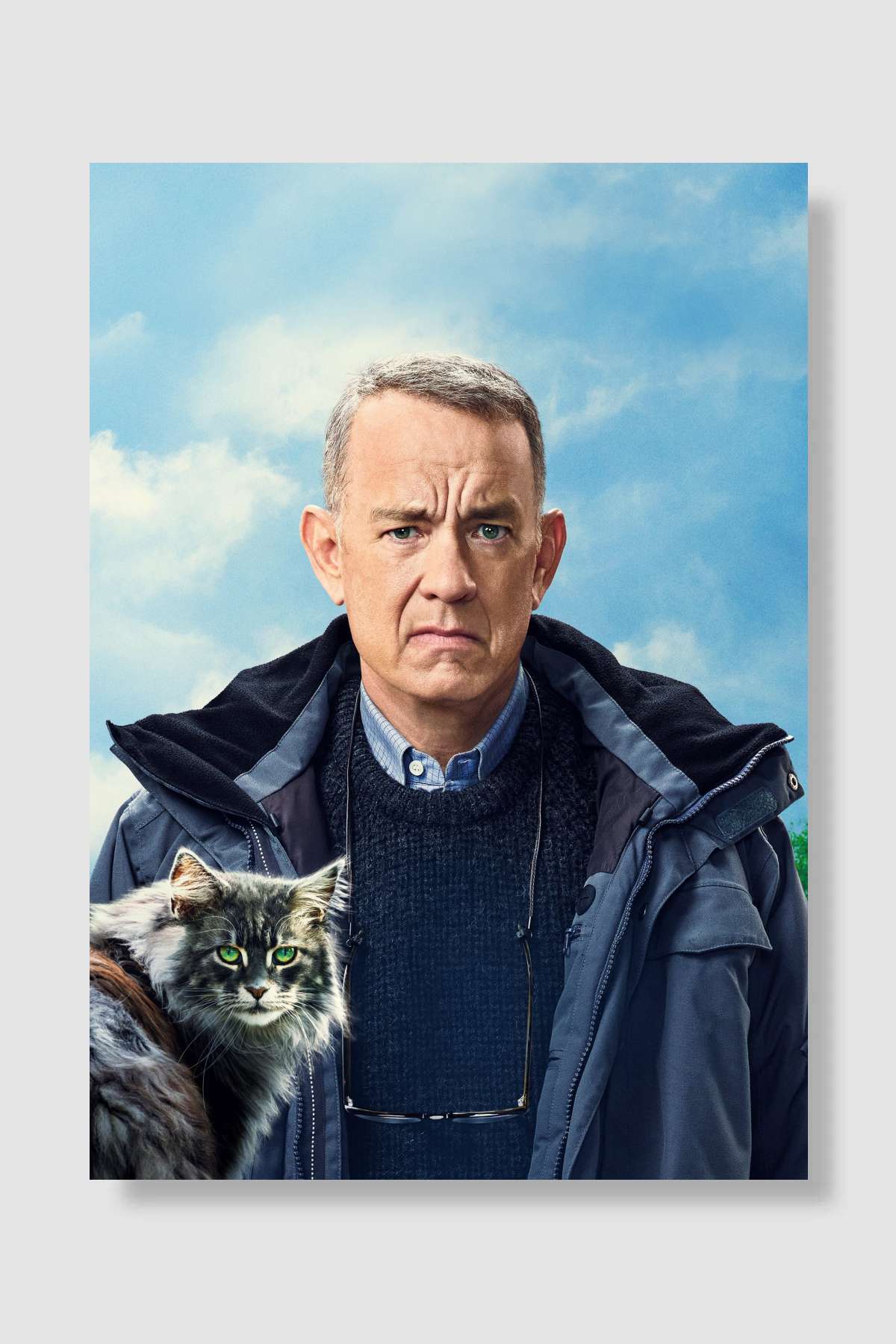 Hayata Röveşata Çeken Adam - A Man Called Otto Film Poster Çerçevesiz Yüksek Kalite Film Afiş Duvar Poster