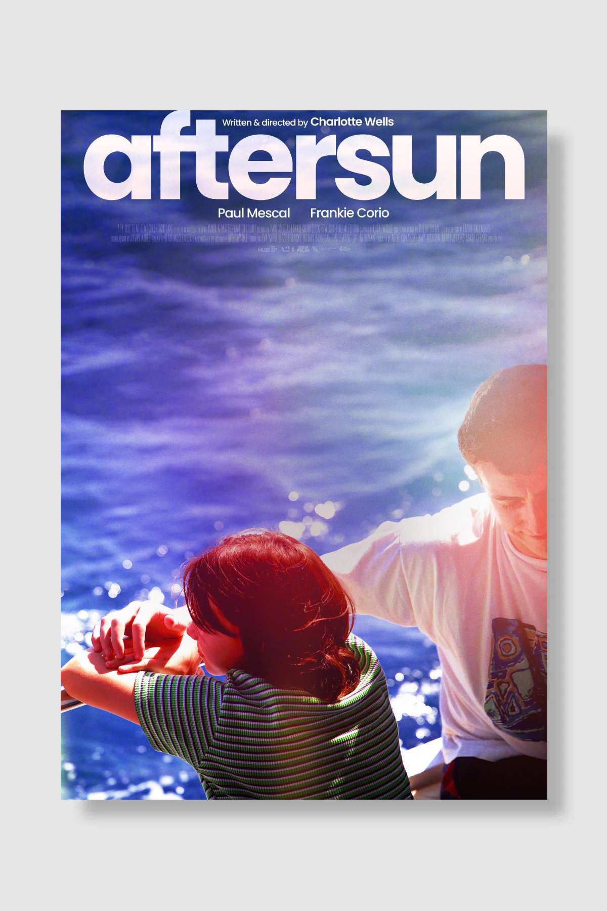Güneş Sonrası - Aftersun Film Poster Çerçevesiz Yüksek Kalite Film Afiş Duvar Poster