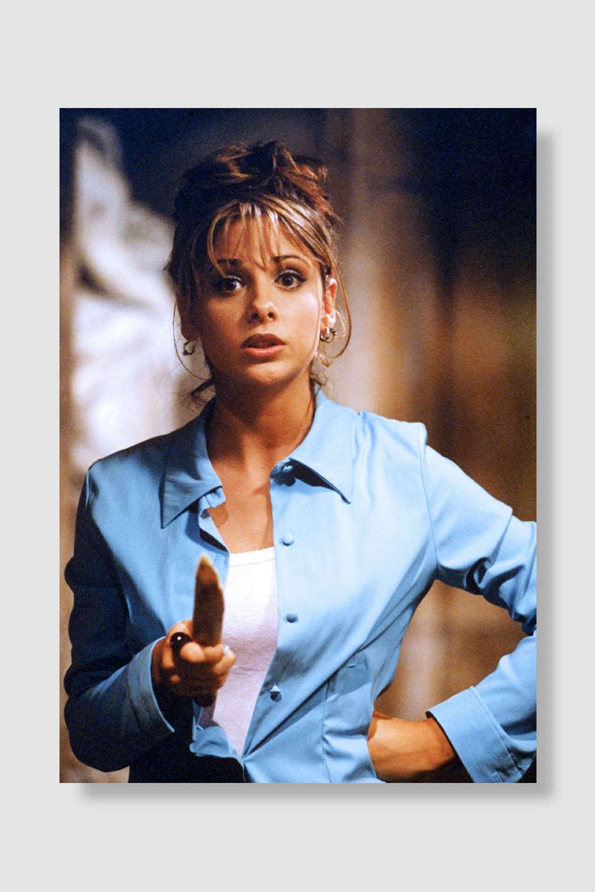 Vampir Avcısı Buffy - Buffy the Vampire Slayer Dizi Poster Çerçevesiz Yüksek Kalite Dizi Afiş Duvar Poster