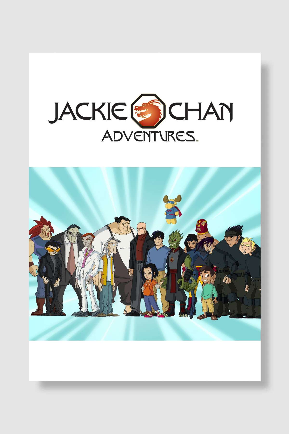Jackie Chan Adventures Dizi Poster Çerçevesiz Yüksek Kalite Dizi Afiş Duvar Poster