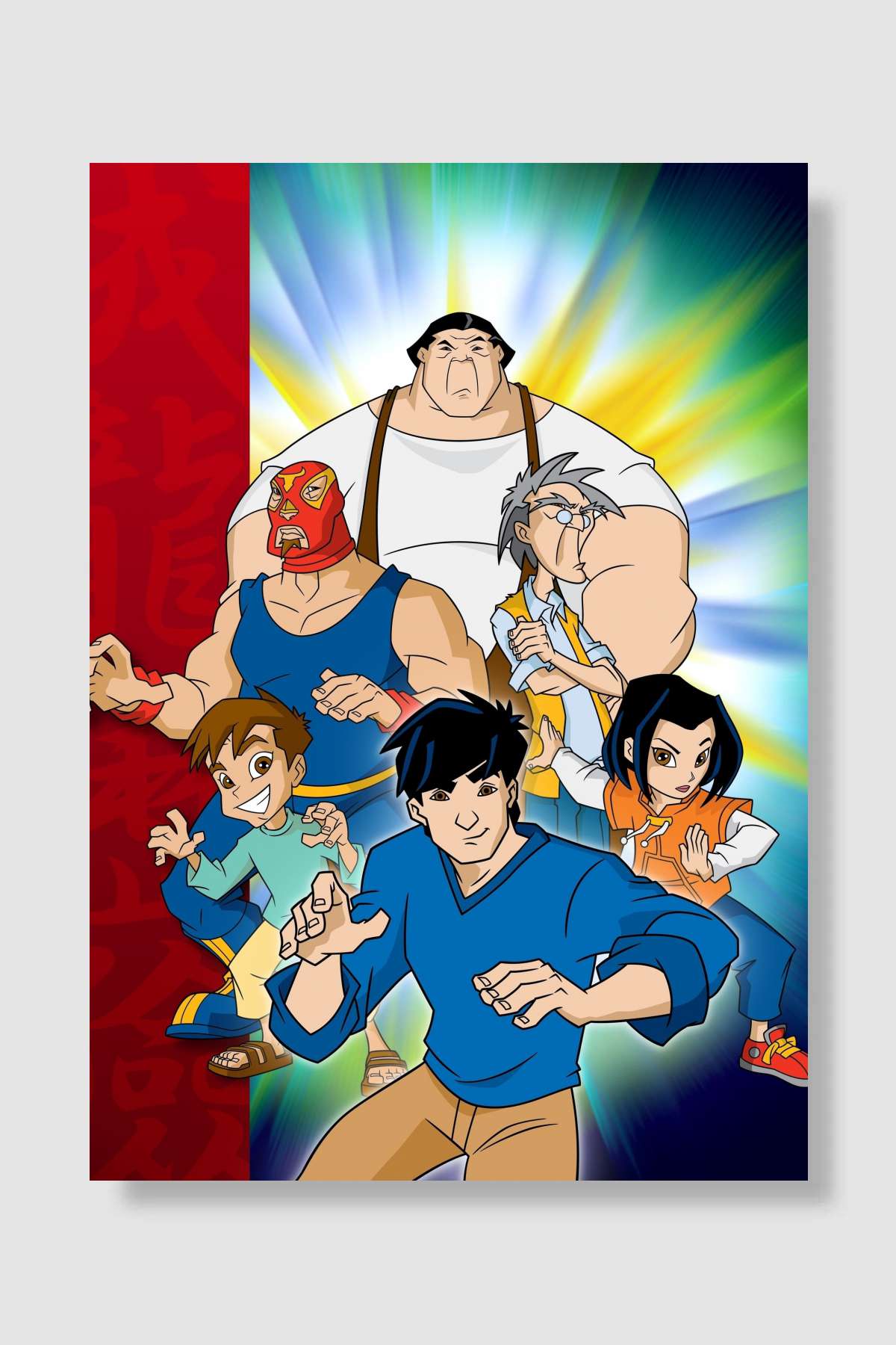 Jackie Chan Adventures Dizi Poster Çerçevesiz Yüksek Kalite Dizi Afiş Duvar Poster