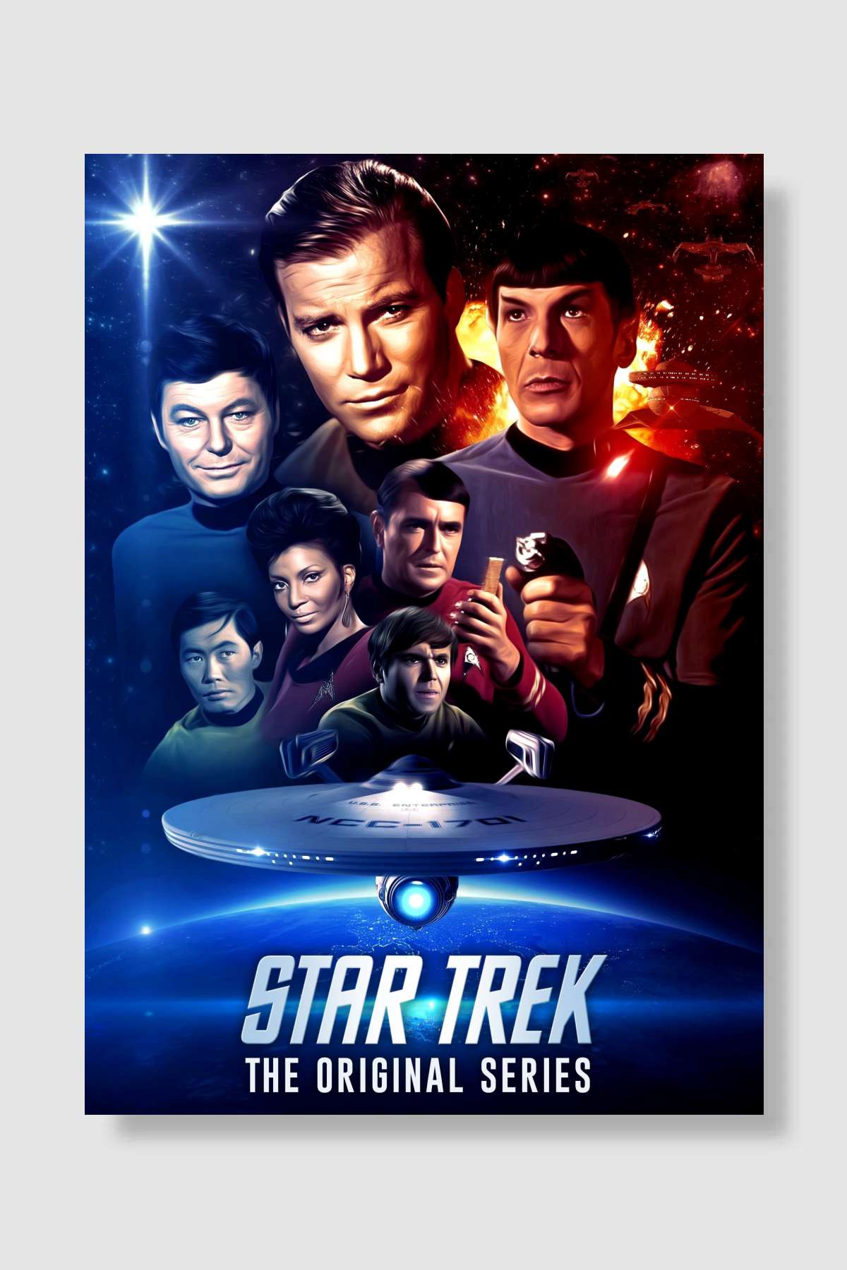 Star Trek Dizi Poster Çerçevesiz Yüksek Kalite Dizi Afiş Duvar Poster