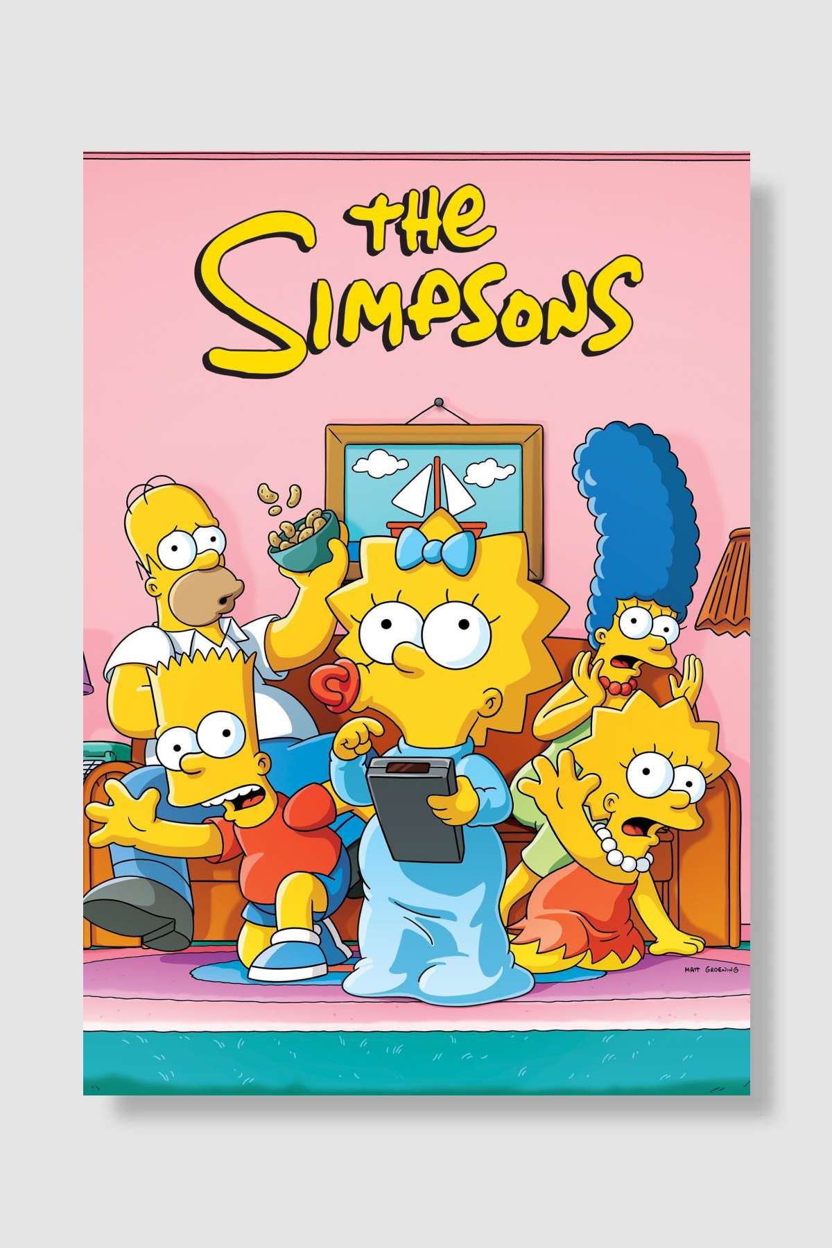 The Simpsons Dizi Poster Çerçevesiz Yüksek Kalite Dizi Afiş Duvar Poster