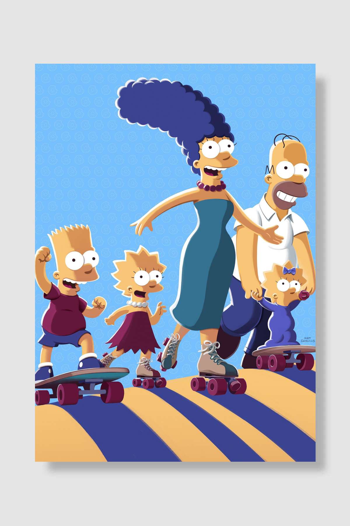 The Simpsons Dizi Poster Çerçevesiz Yüksek Kalite Dizi Afiş Duvar Poster