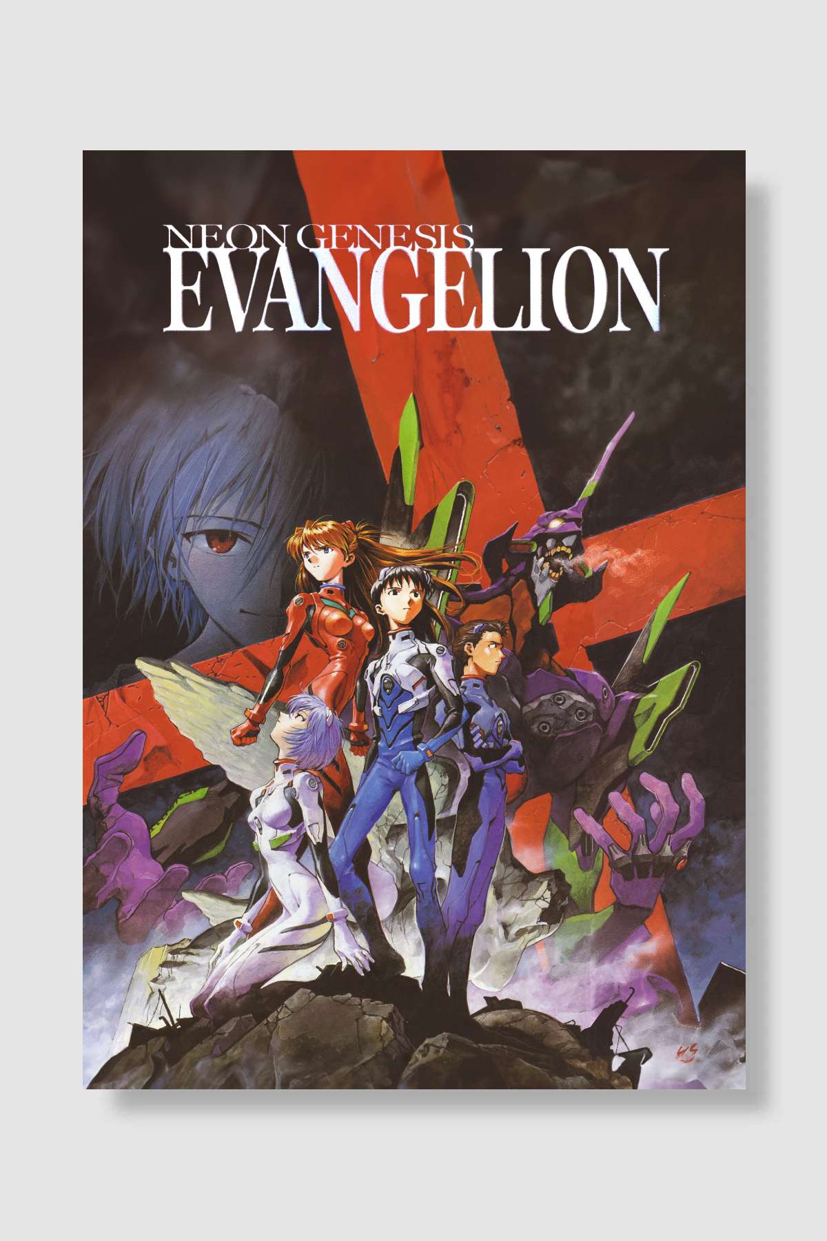 新世紀エヴァンゲリオン Dizi Poster Çerçevesiz Yüksek Kalite Dizi Afiş Duvar Poster