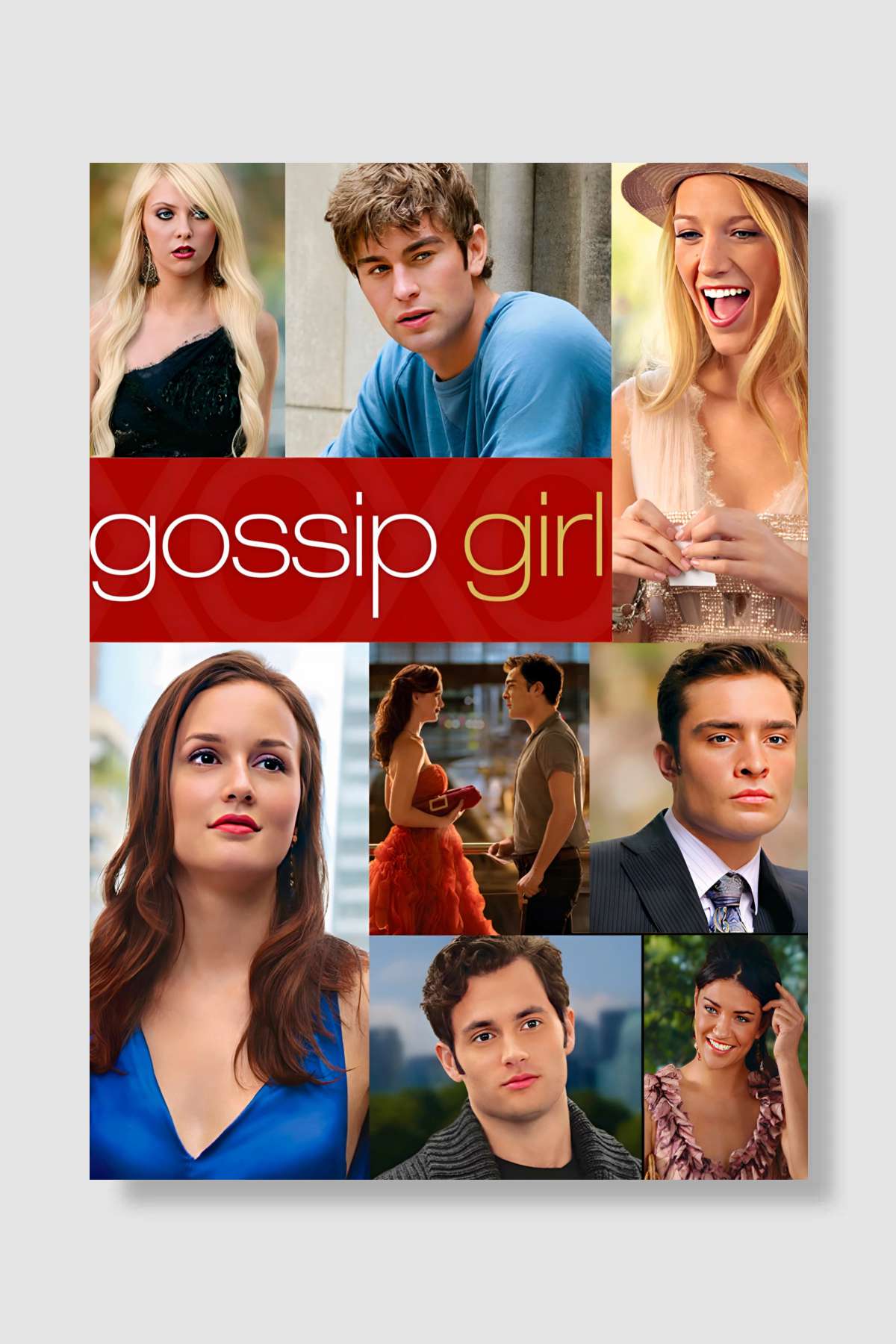Gossip Girl Dizi Poster Çerçevesiz Yüksek Kalite Dizi Afiş Duvar Poster