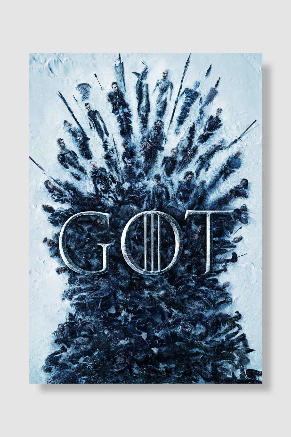 Game of Thrones Dizi Poster Çerçevesiz Yüksek Kalite Dizi Afiş Duvar Poster