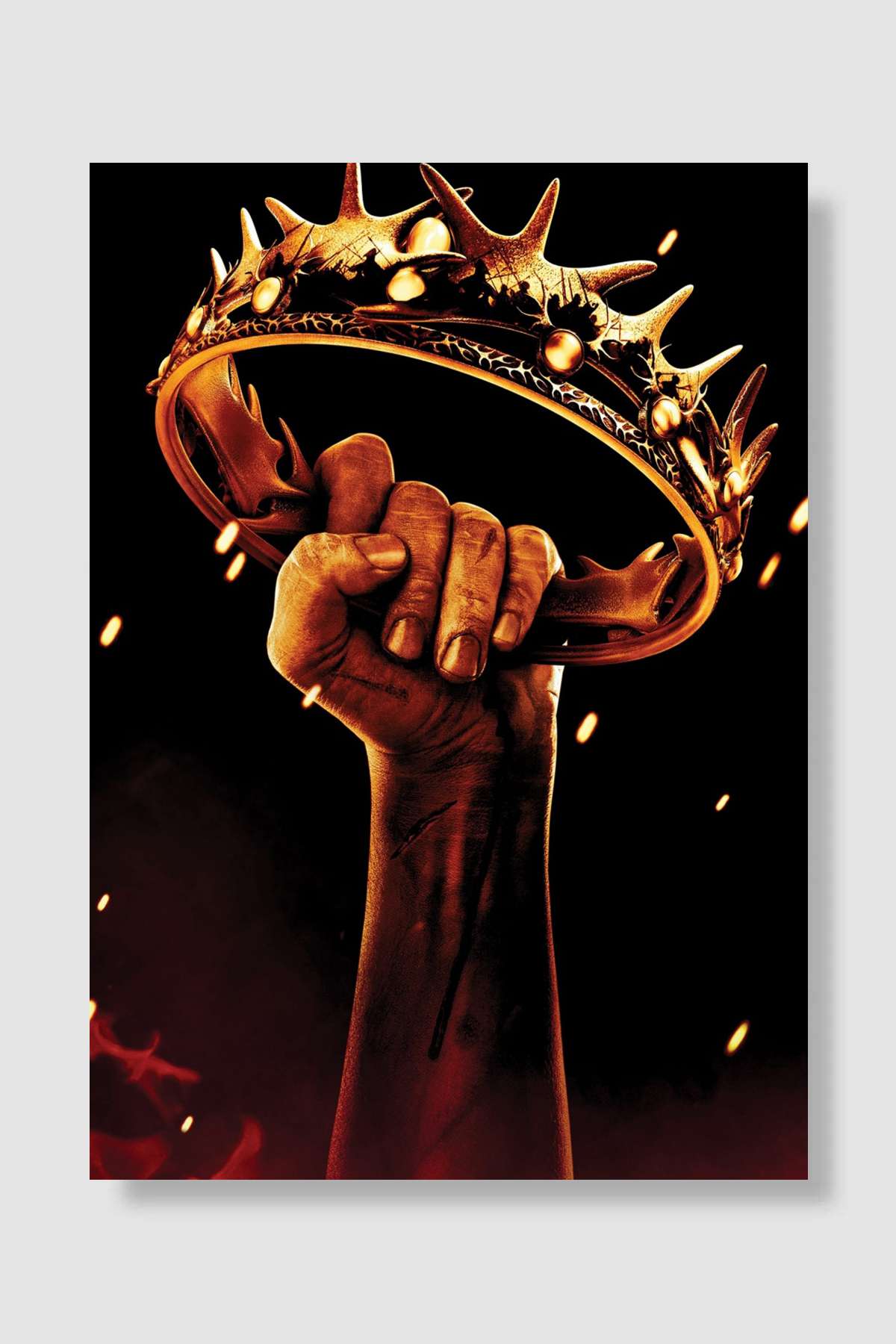 Game of Thrones Dizi Poster Çerçevesiz Yüksek Kalite Dizi Afiş Duvar Poster